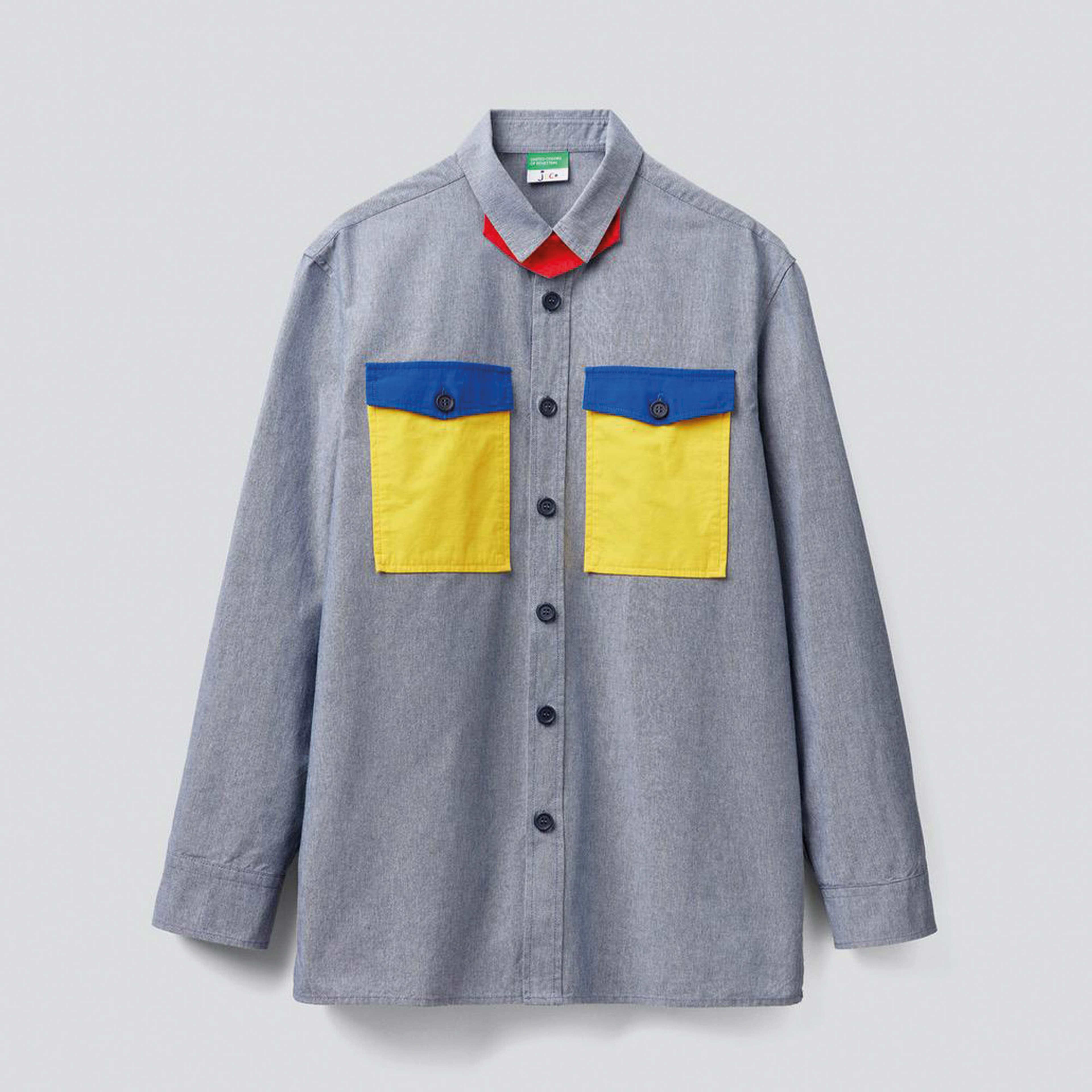 Benetton Erkek Renkli Gömlek