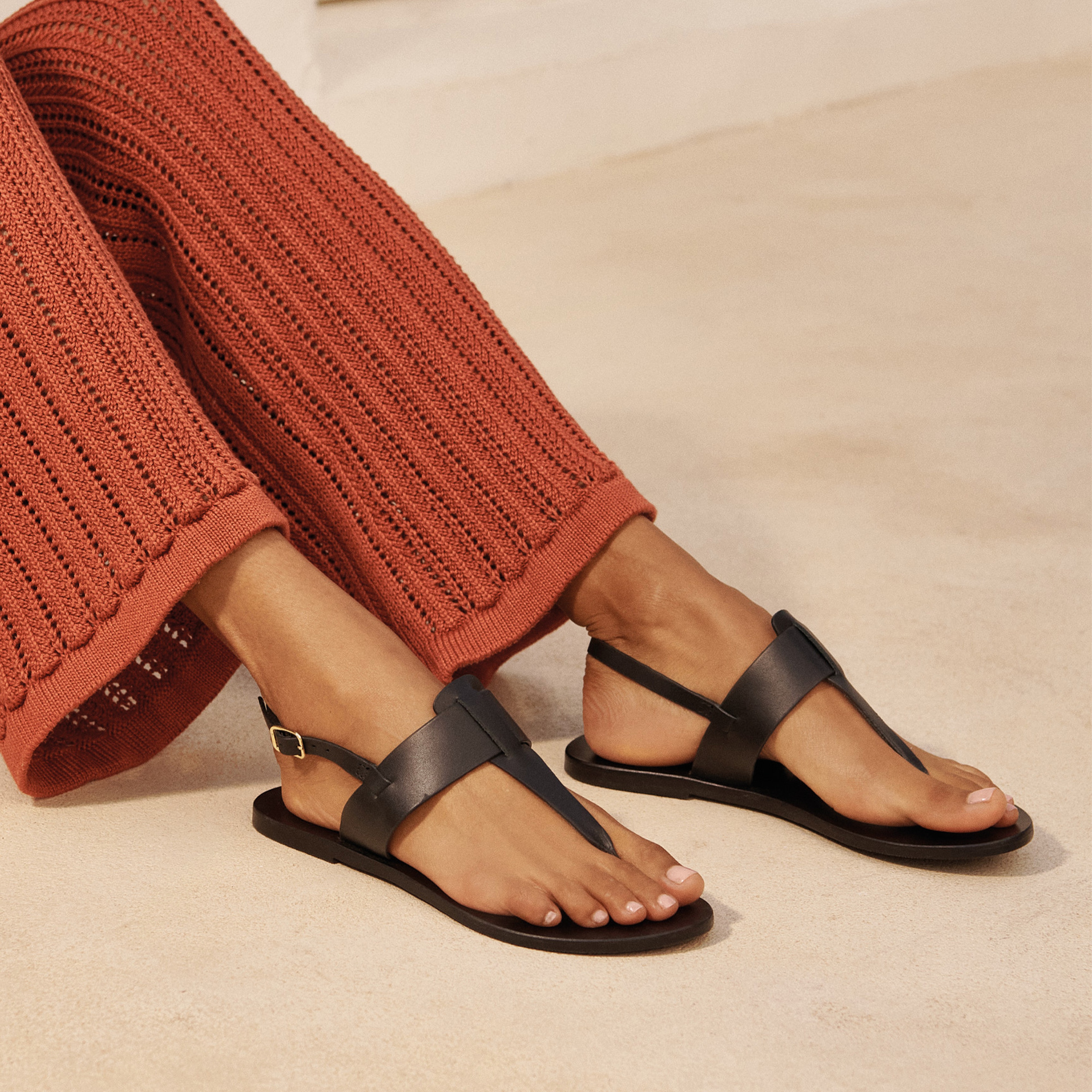 Manebi Alex Rivière Kadın Siyah Sandalet