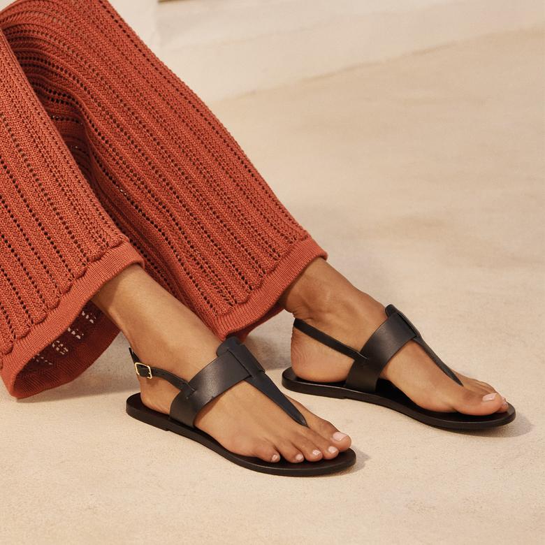 Manebi Alex Rivière Kadın Siyah Sandalet