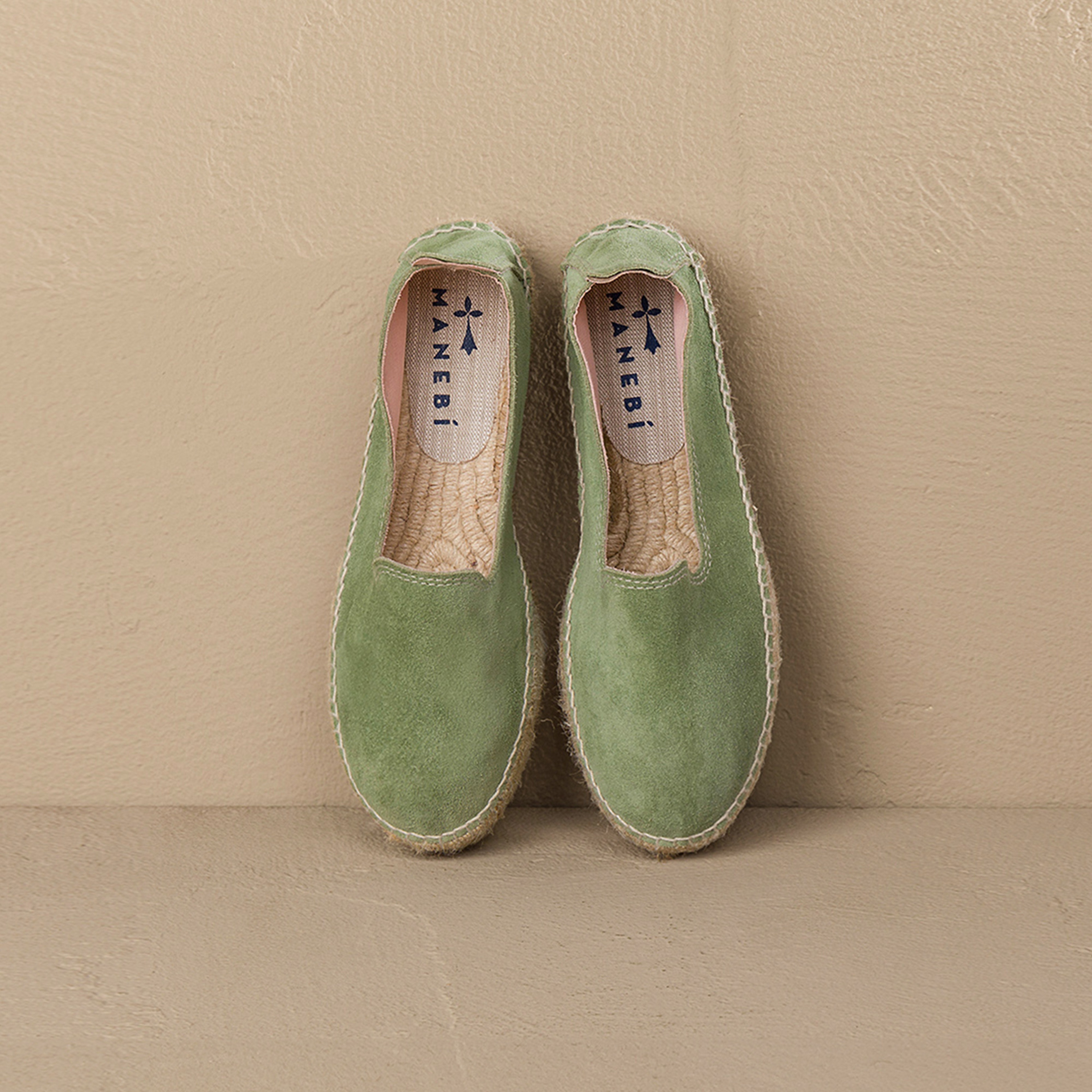 Manebi Hamptons Double Sole Kadın Yeşil Espadril