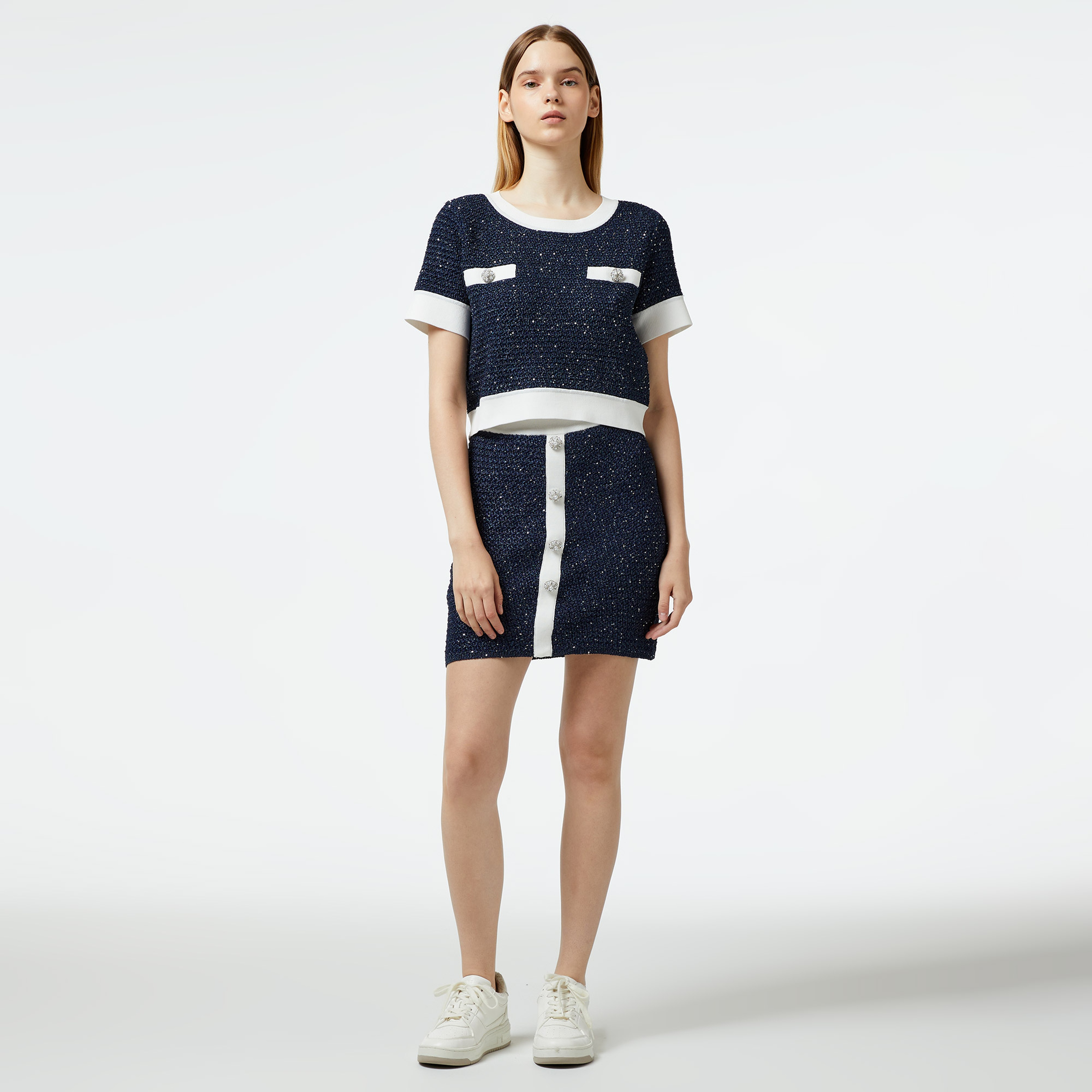 Liu Jo Kadın Lacivert Triko