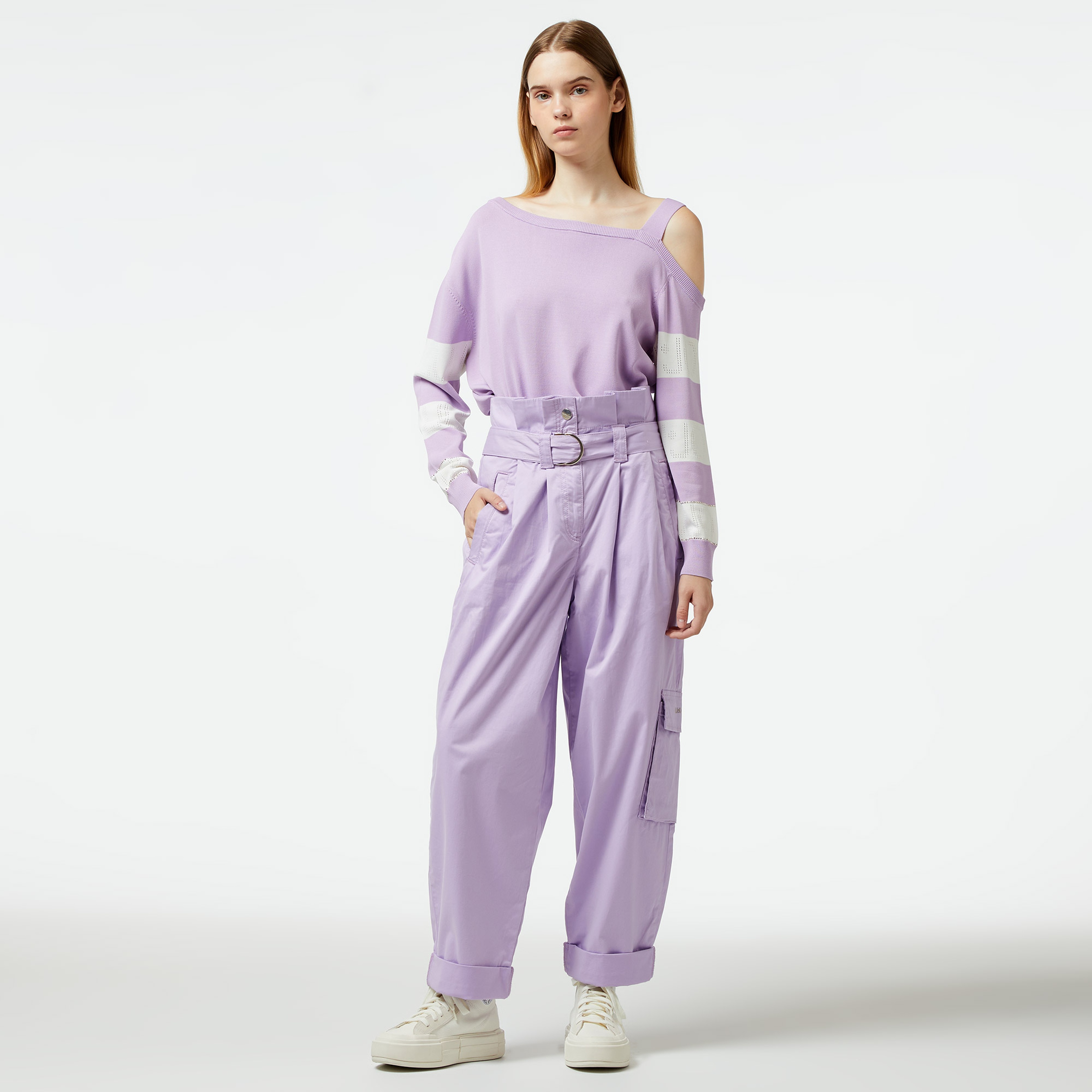 Liu Jo Kadın Mor Pantolon