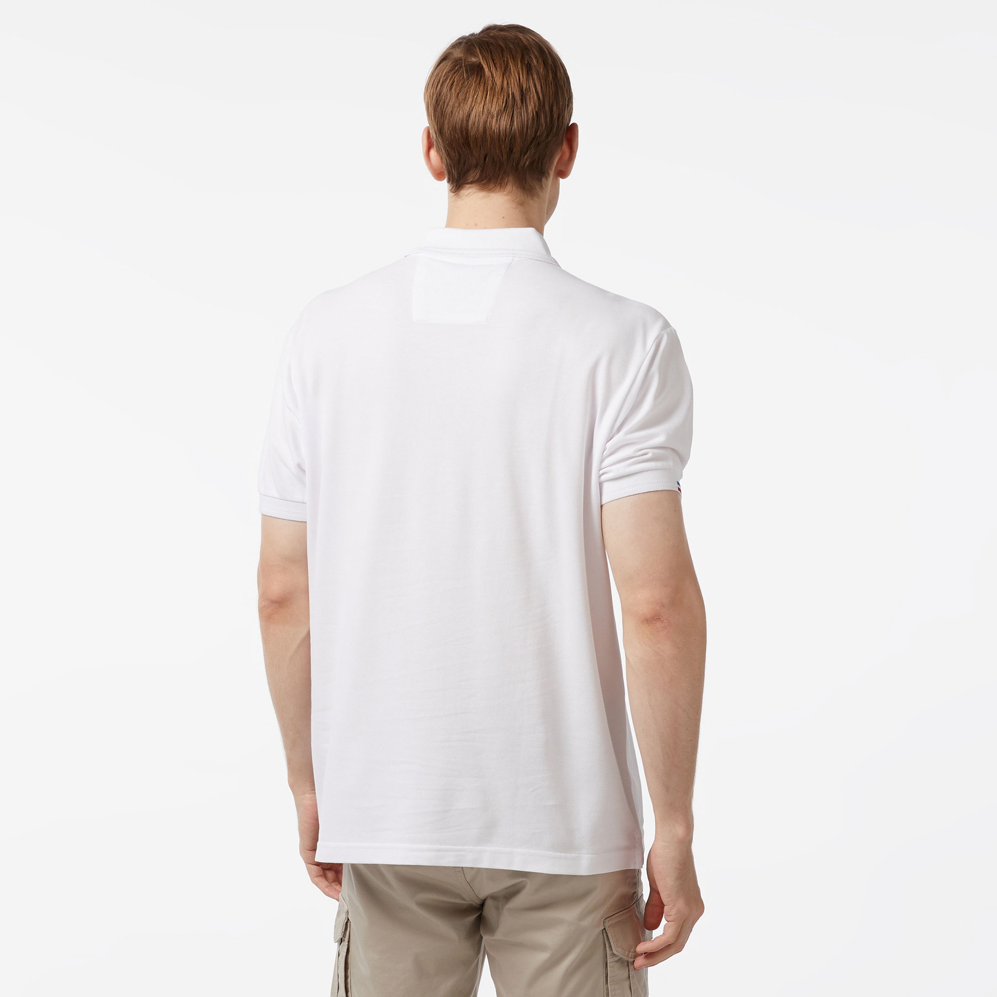 Nautica Erkek Beyaz Classic Fit Kısa Kollu Polo