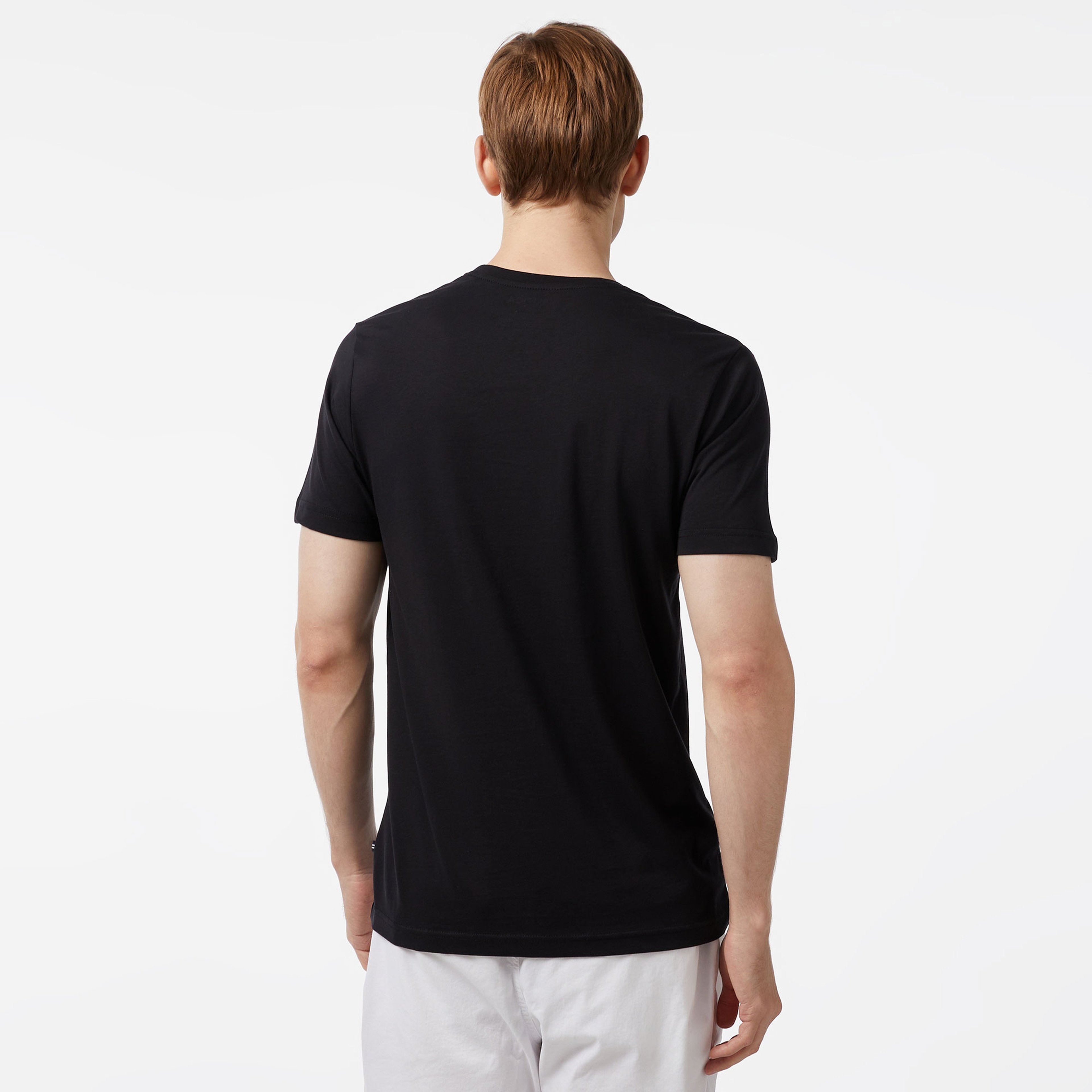 Nautica Erkek Siyah Standart Fit Kısa Kollu Baskılı T-Shirt