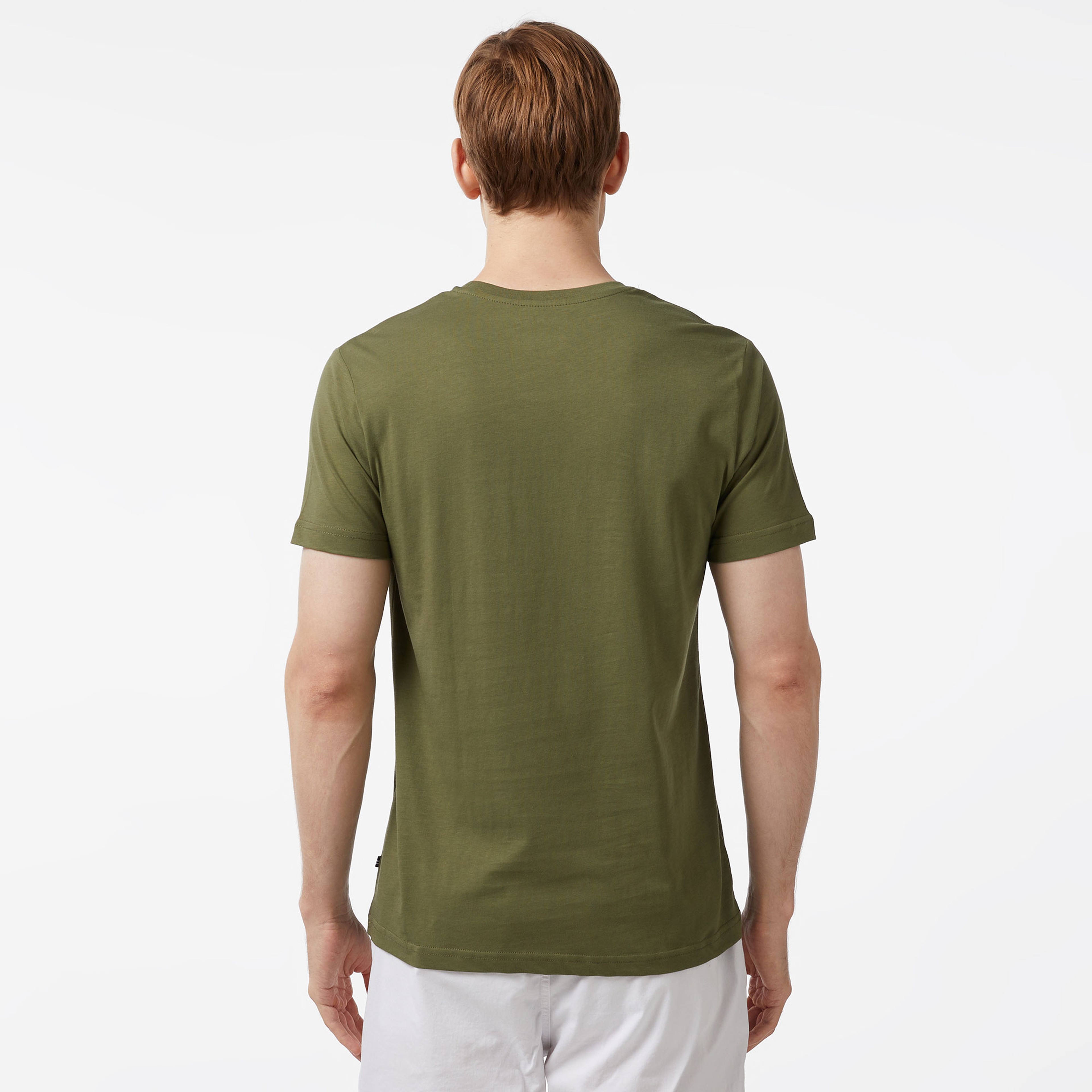 Nautica Erkek Yeşil Standart Fit Kısa Kollu Baskılı T-Shirt