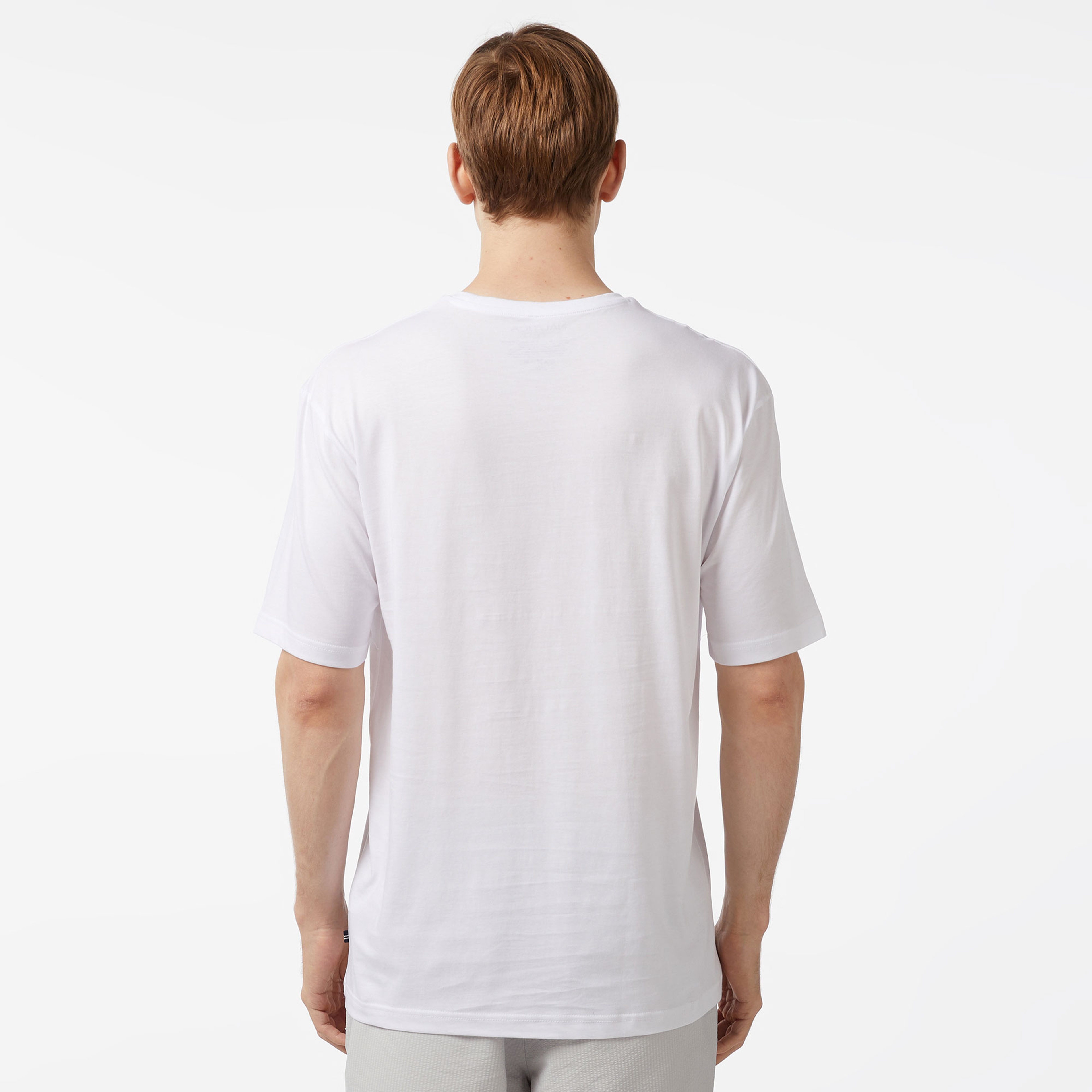 Nautica Erkek Beyaz Oversize T-Shirt