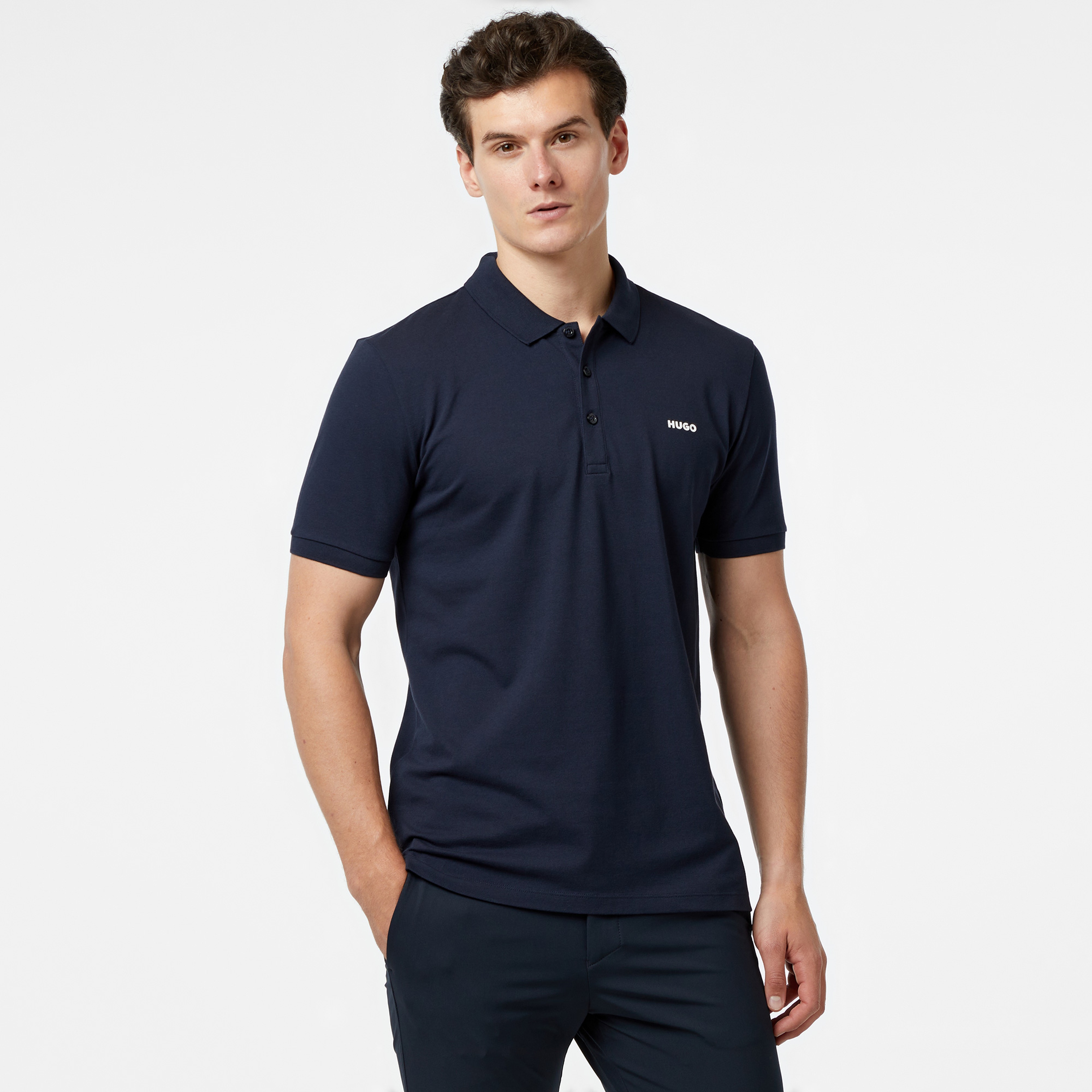 Hugo Erkek Lacivert Polo