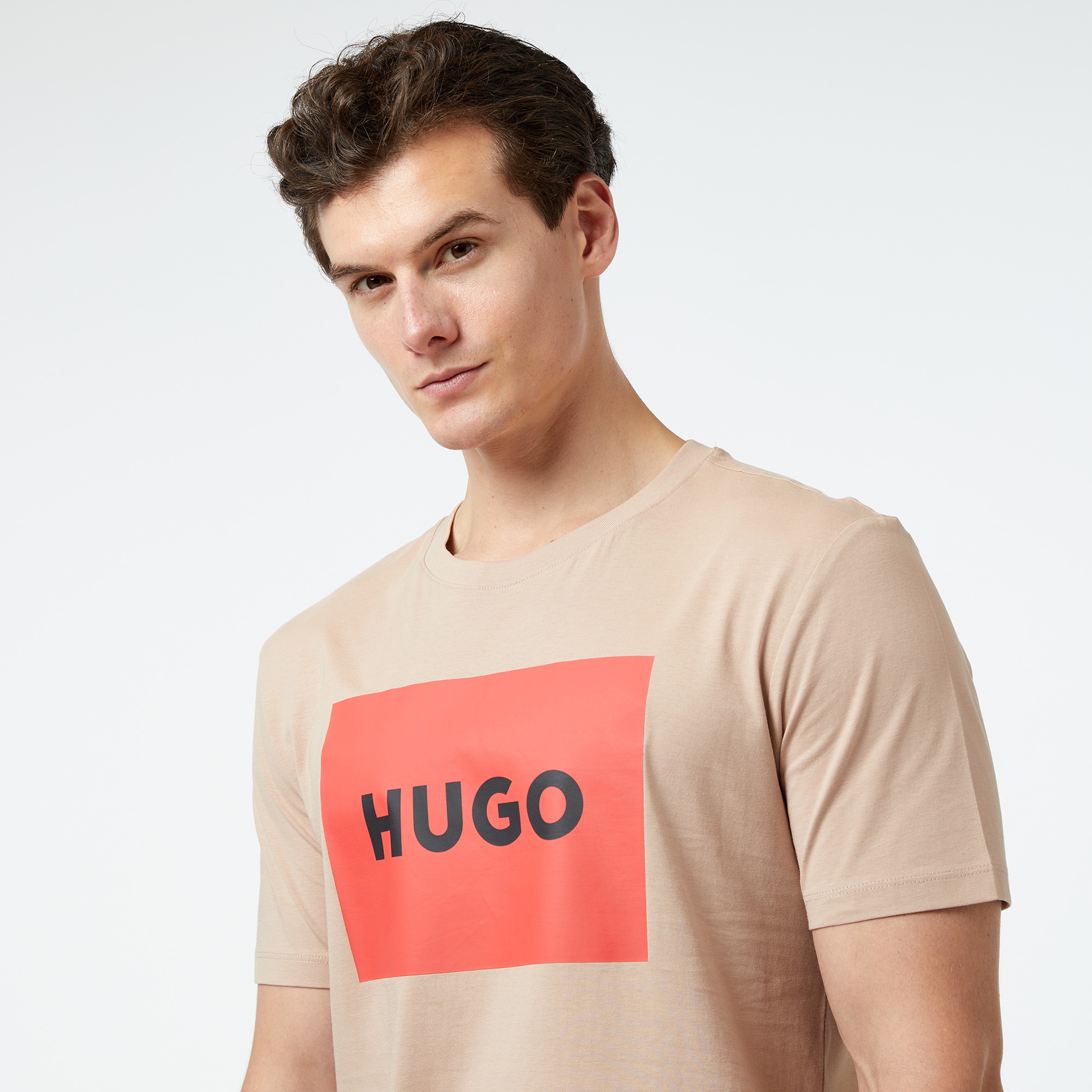 Hugo Erkek Bej T-Shirt