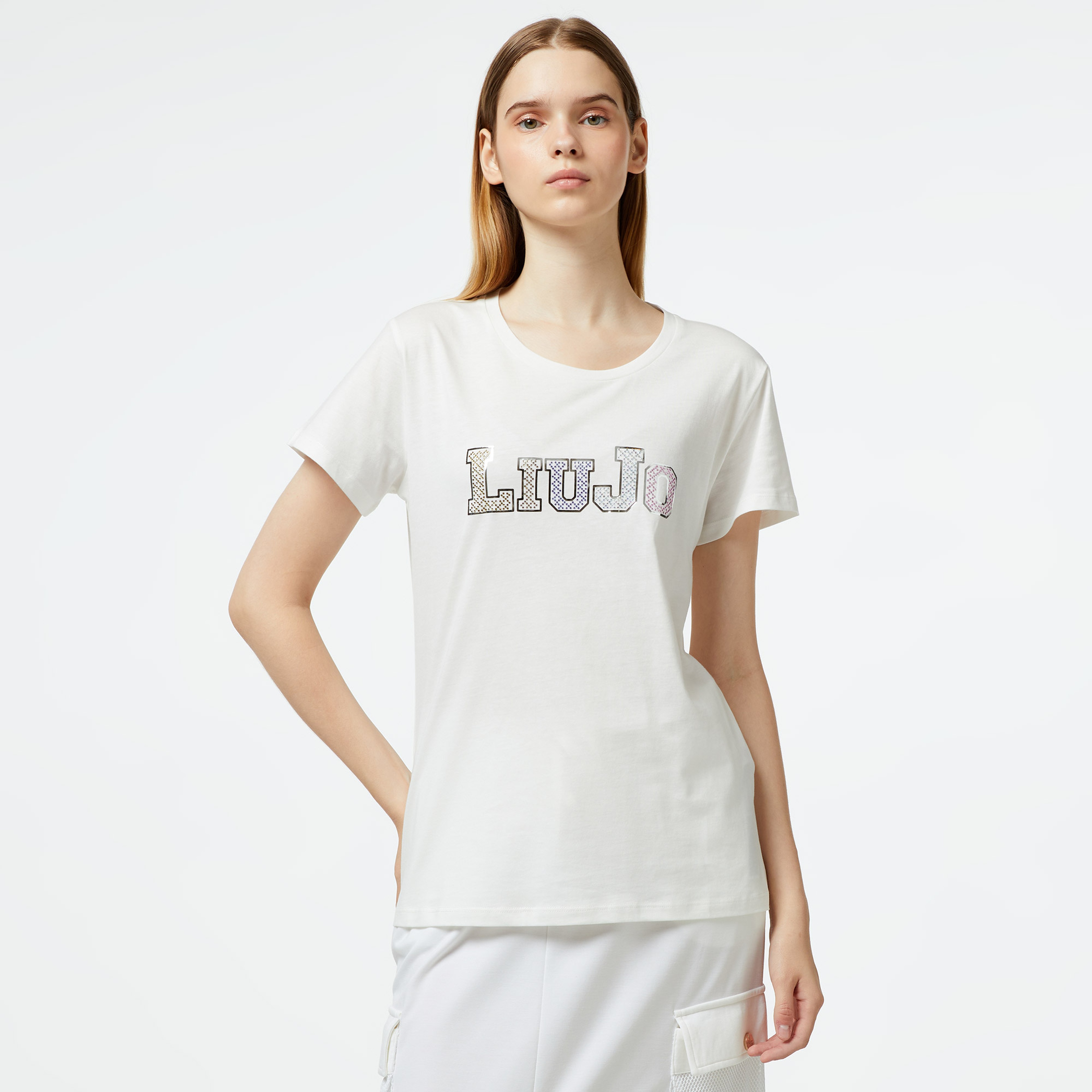 Liu Jo Kadın Beyaz T-Shirt