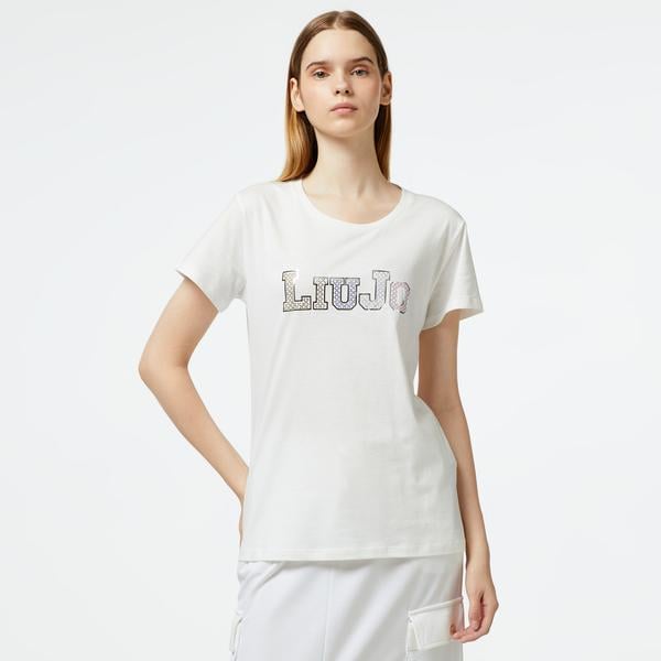 Liu Jo Kadın Beyaz T-Shirt