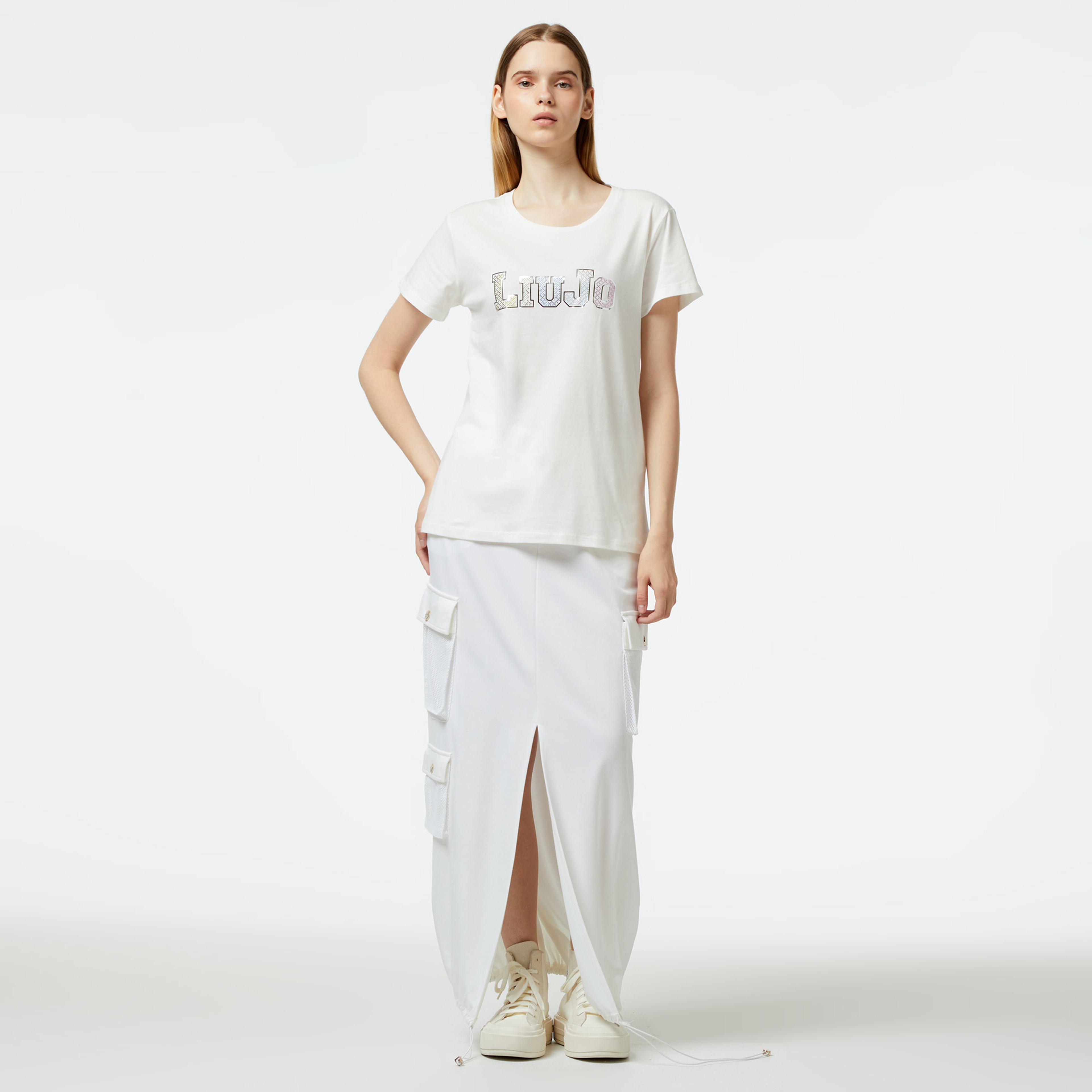 Liu Jo Kadın Beyaz T-Shirt