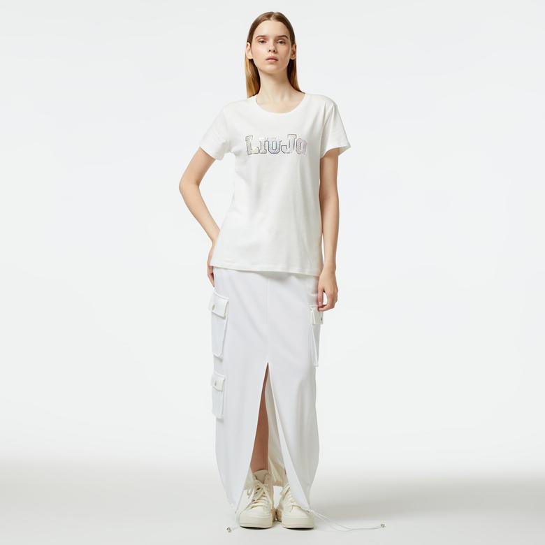 Liu Jo Kadın Beyaz T-Shirt