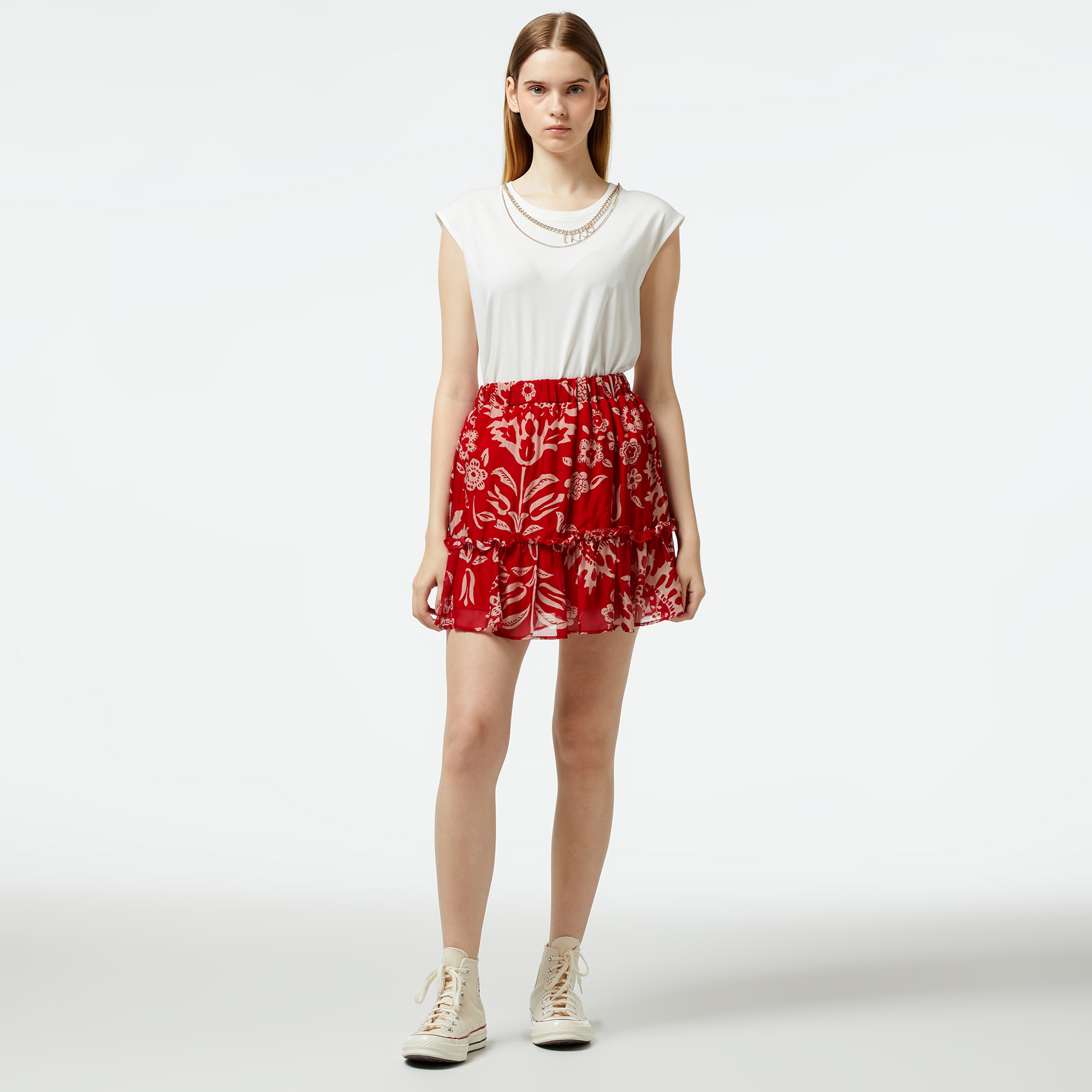 Liu Jo Kadın Kırmızı Etek