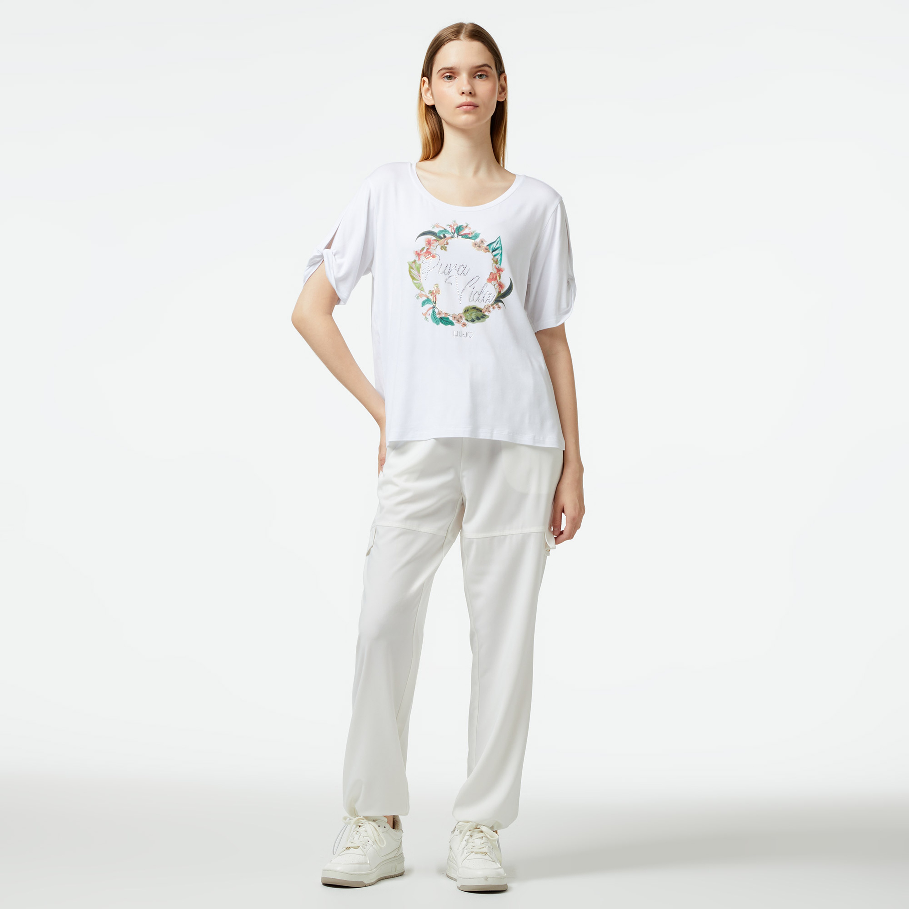 Liu Jo Kadın Beyaz T-Shirt