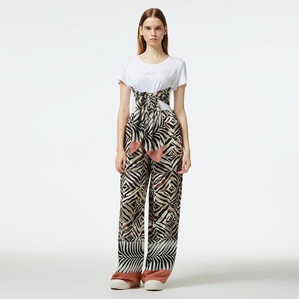 Liu Jo Kadın Turuncu Pantolon