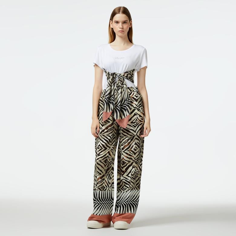 Liu Jo Kadın Turuncu Pantolon