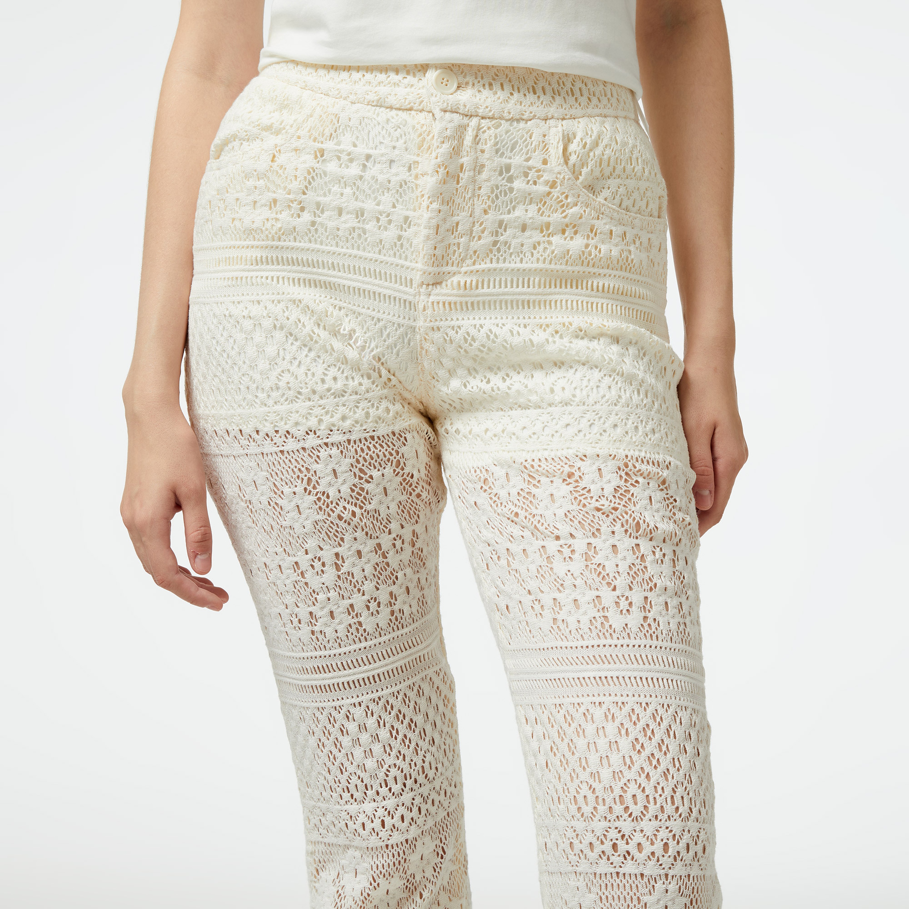 Liu Jo Kadın Bej Pantolon