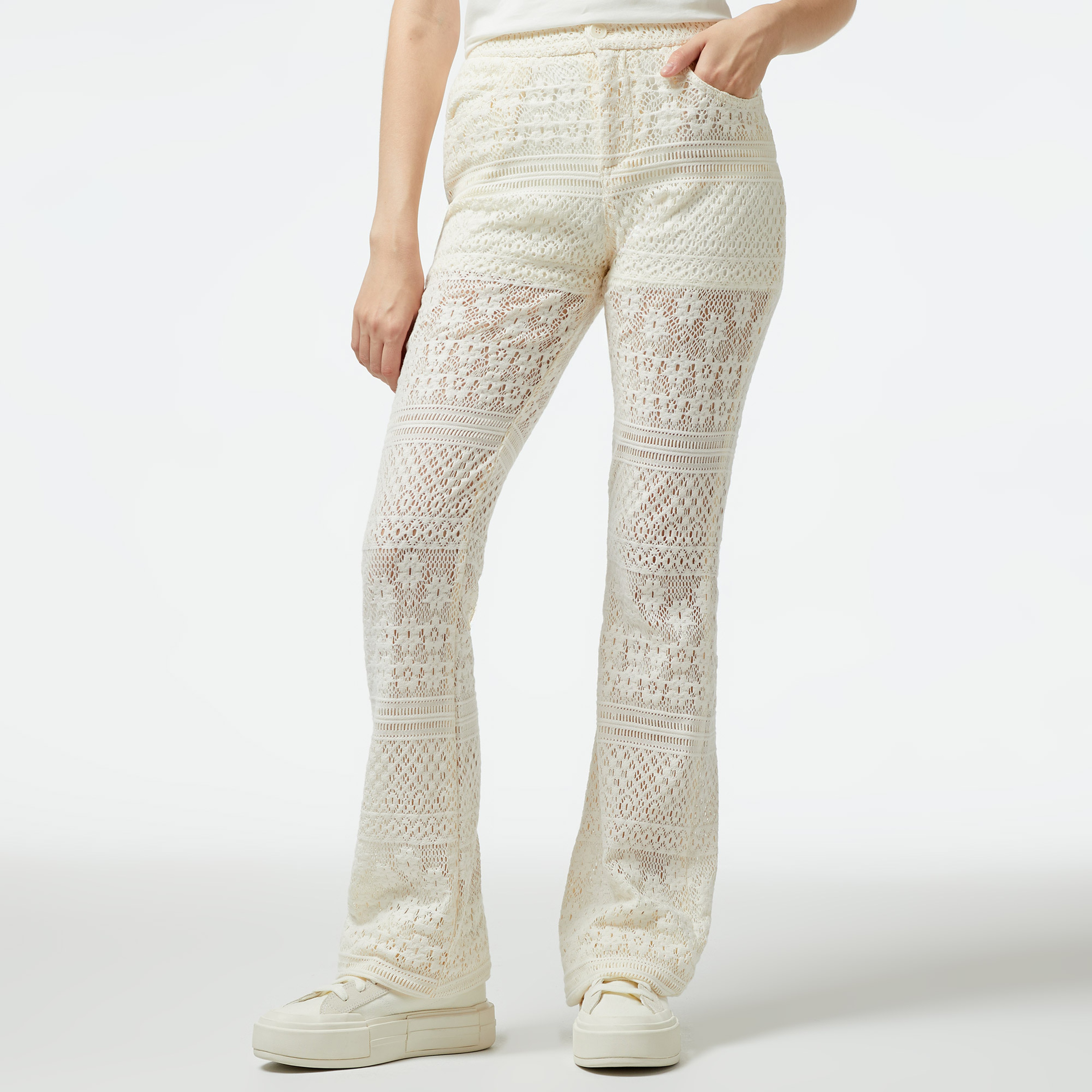 Liu Jo Kadın Bej Pantolon