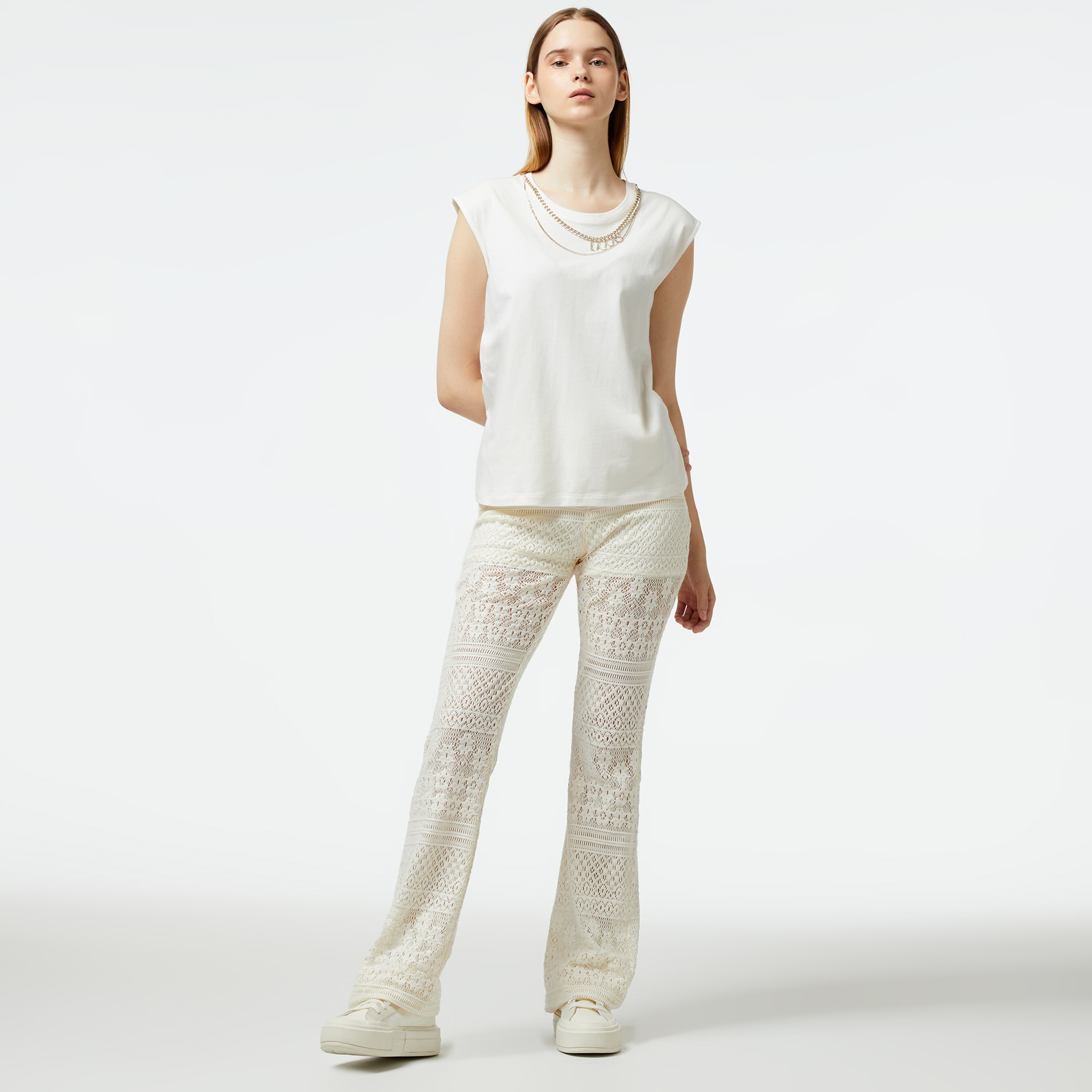 Liu Jo Kadın Bej Pantolon