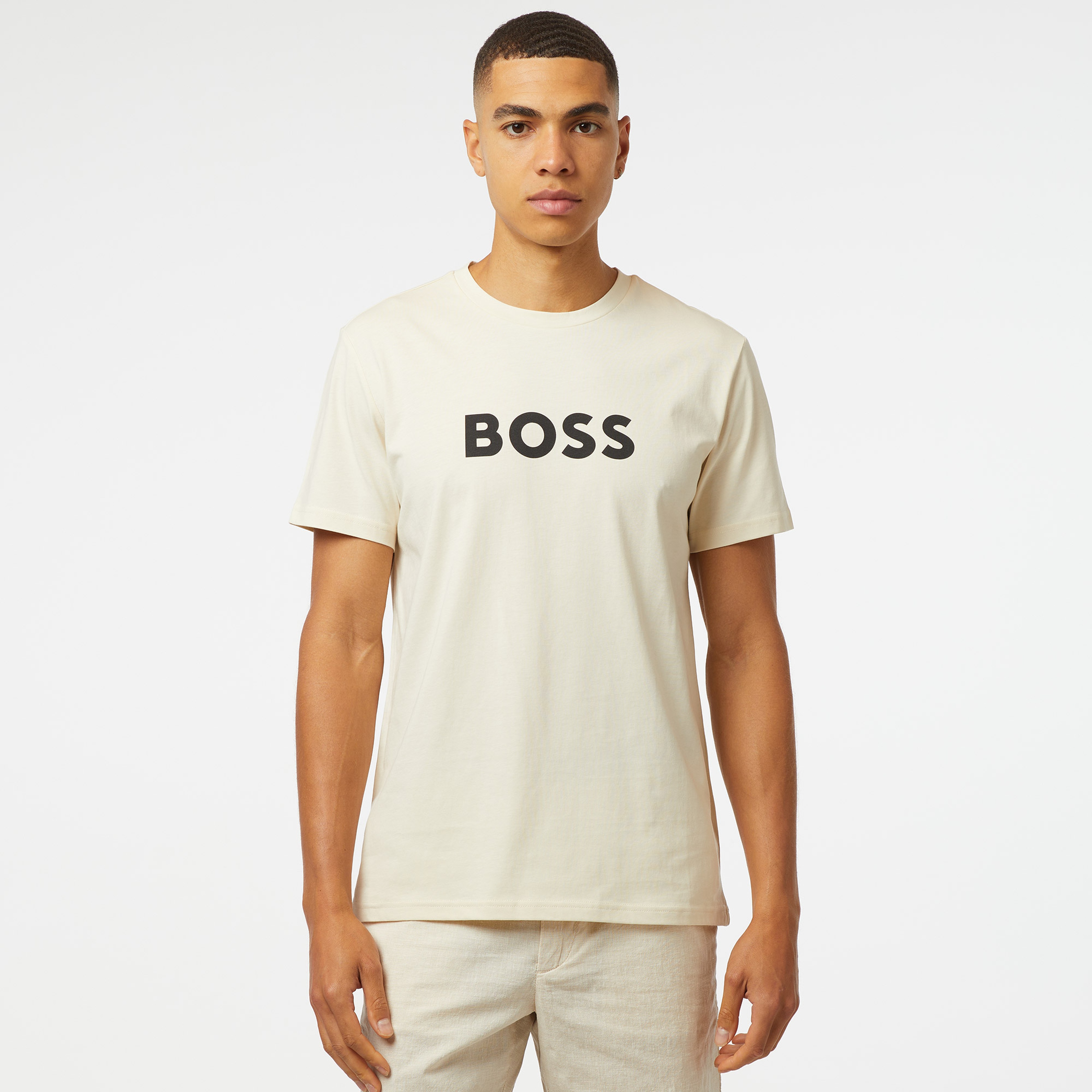 Boss Erkek Beyaz T-Shirt