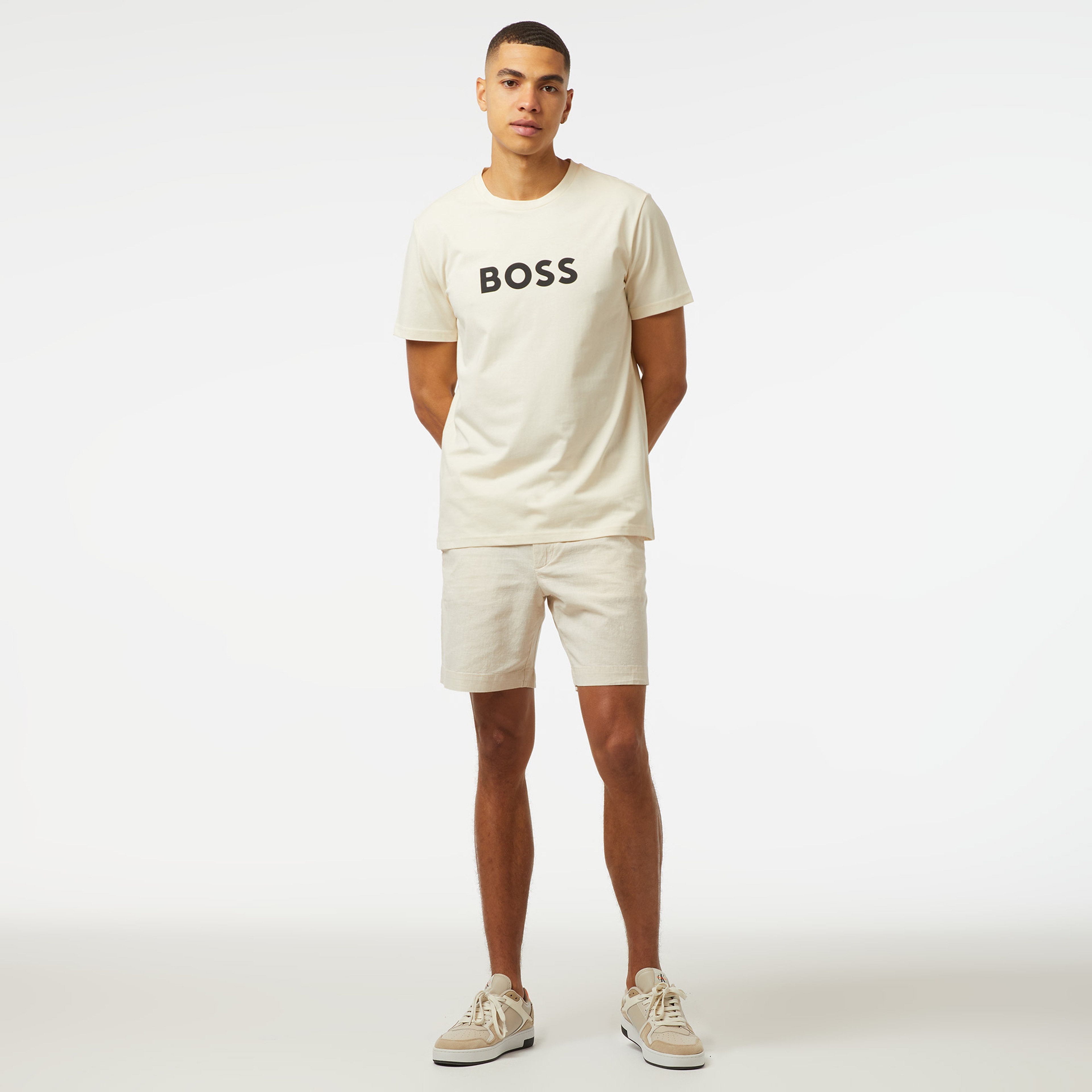 Boss Erkek Beyaz T-Shirt
