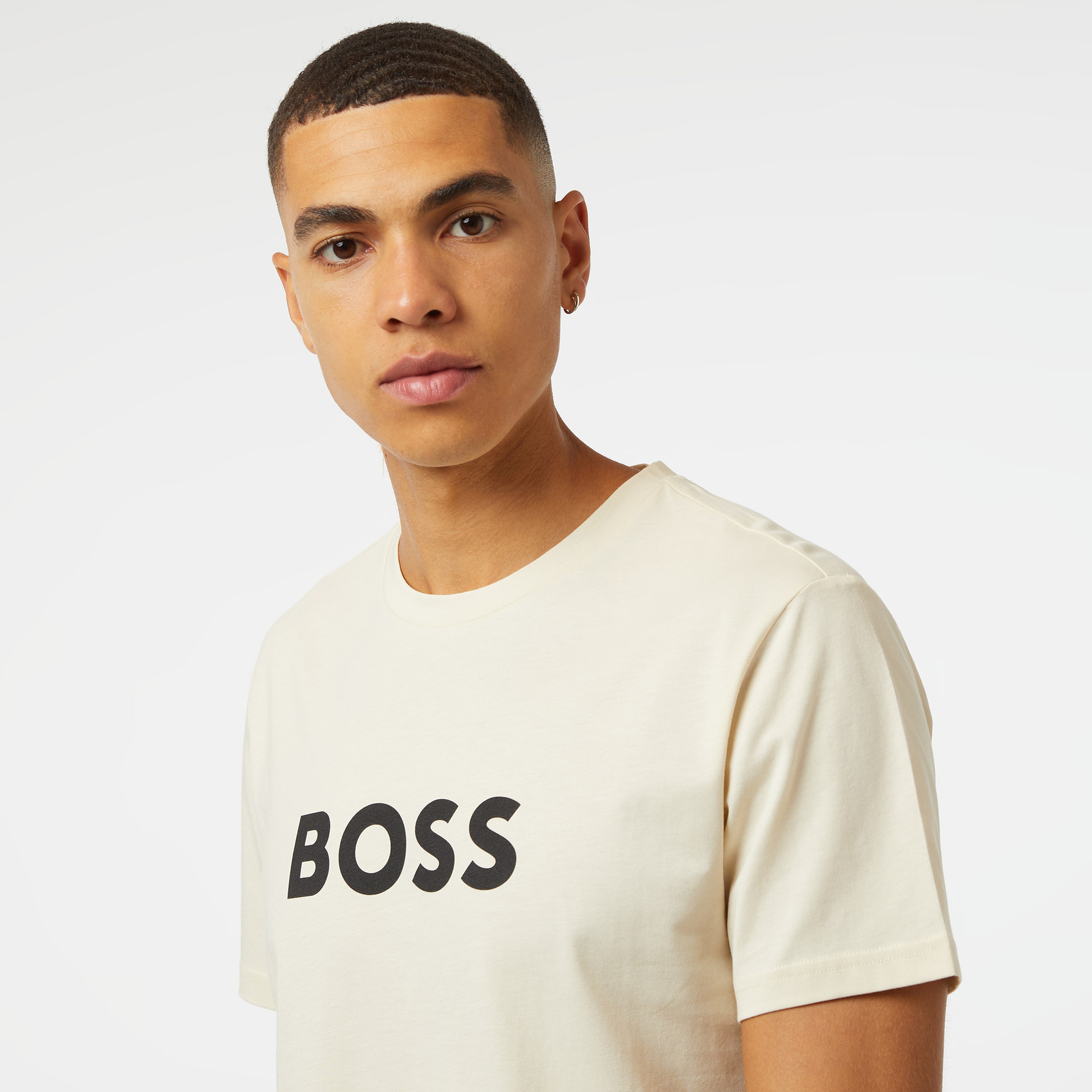 Boss Erkek Beyaz T-Shirt