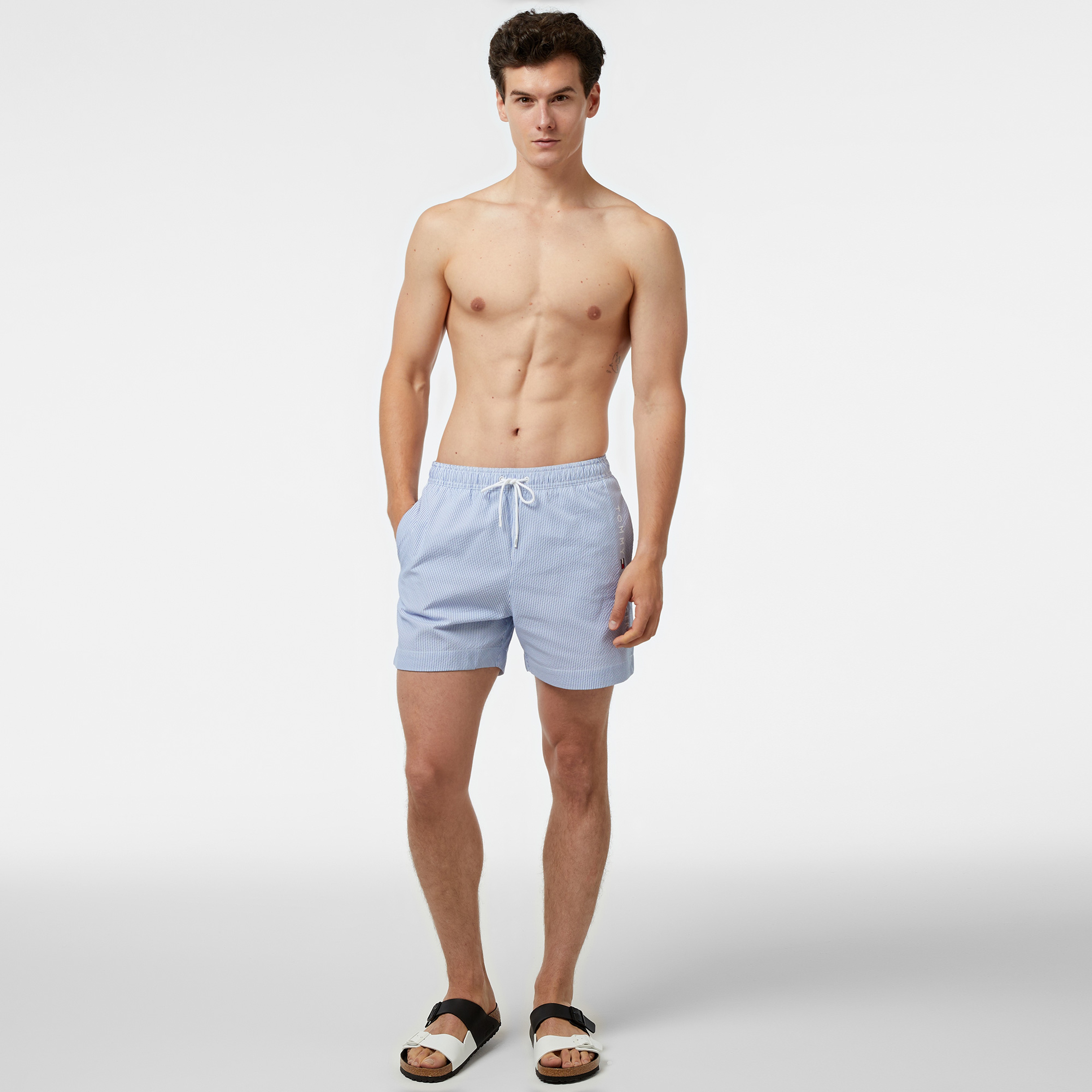 Tommy Hilfiger Cepli Erkek Mavi Mayo