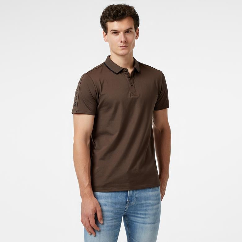 Guess Erkek Kahverengi Polo