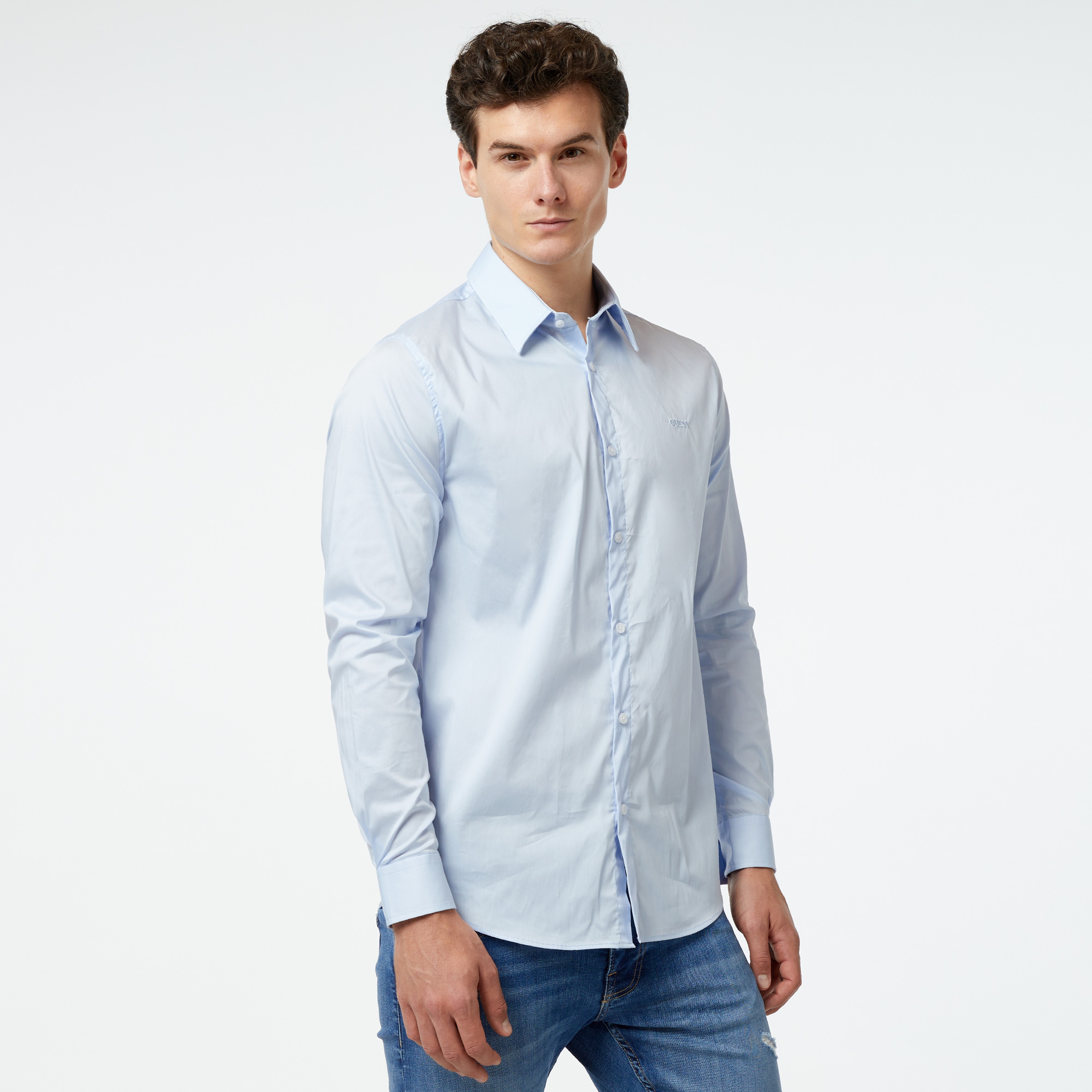 Guess Erkek Mavi Gömlek