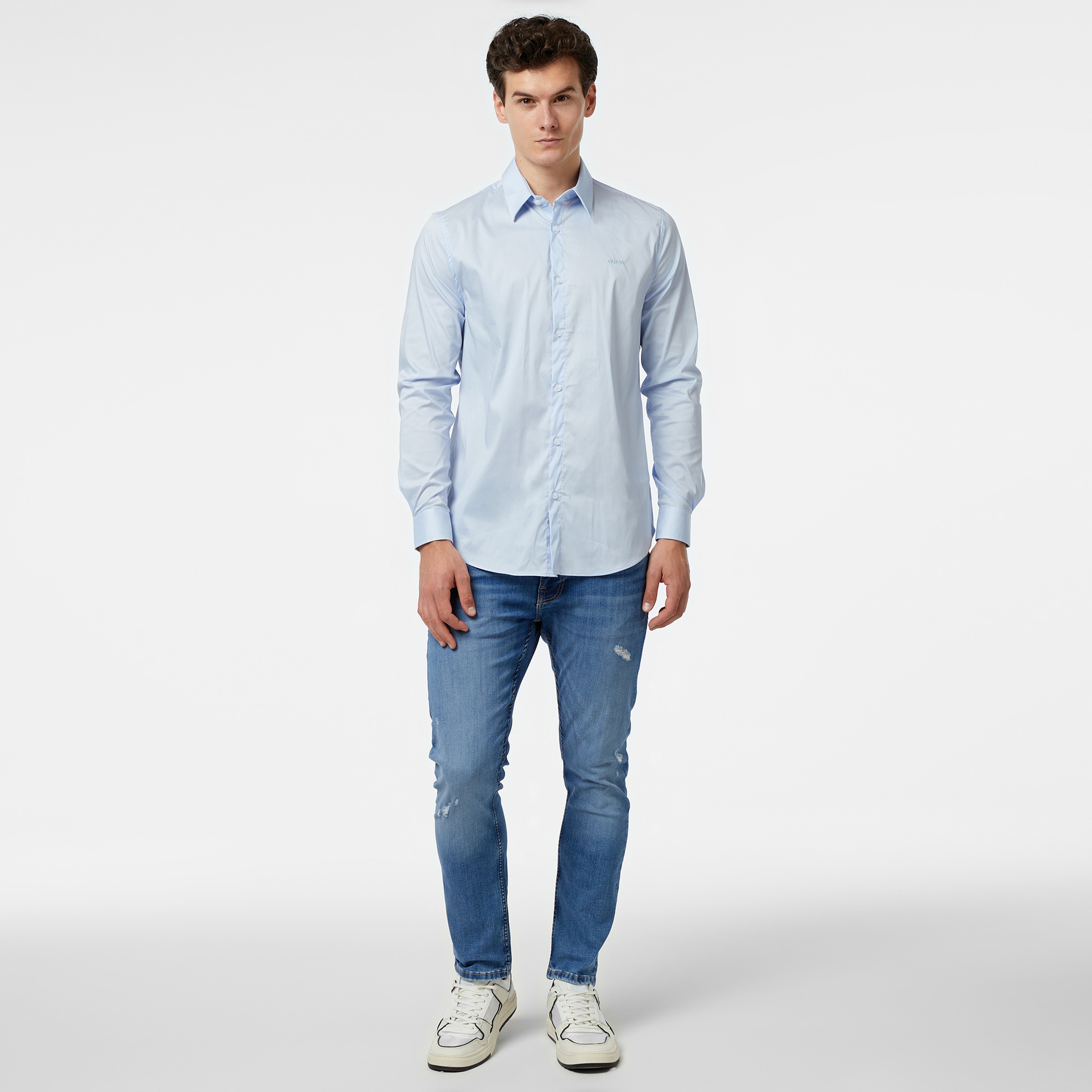Guess Erkek Mavi Gömlek