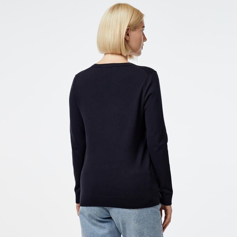 Tommy Hilfiger Kadın Mavi Triko