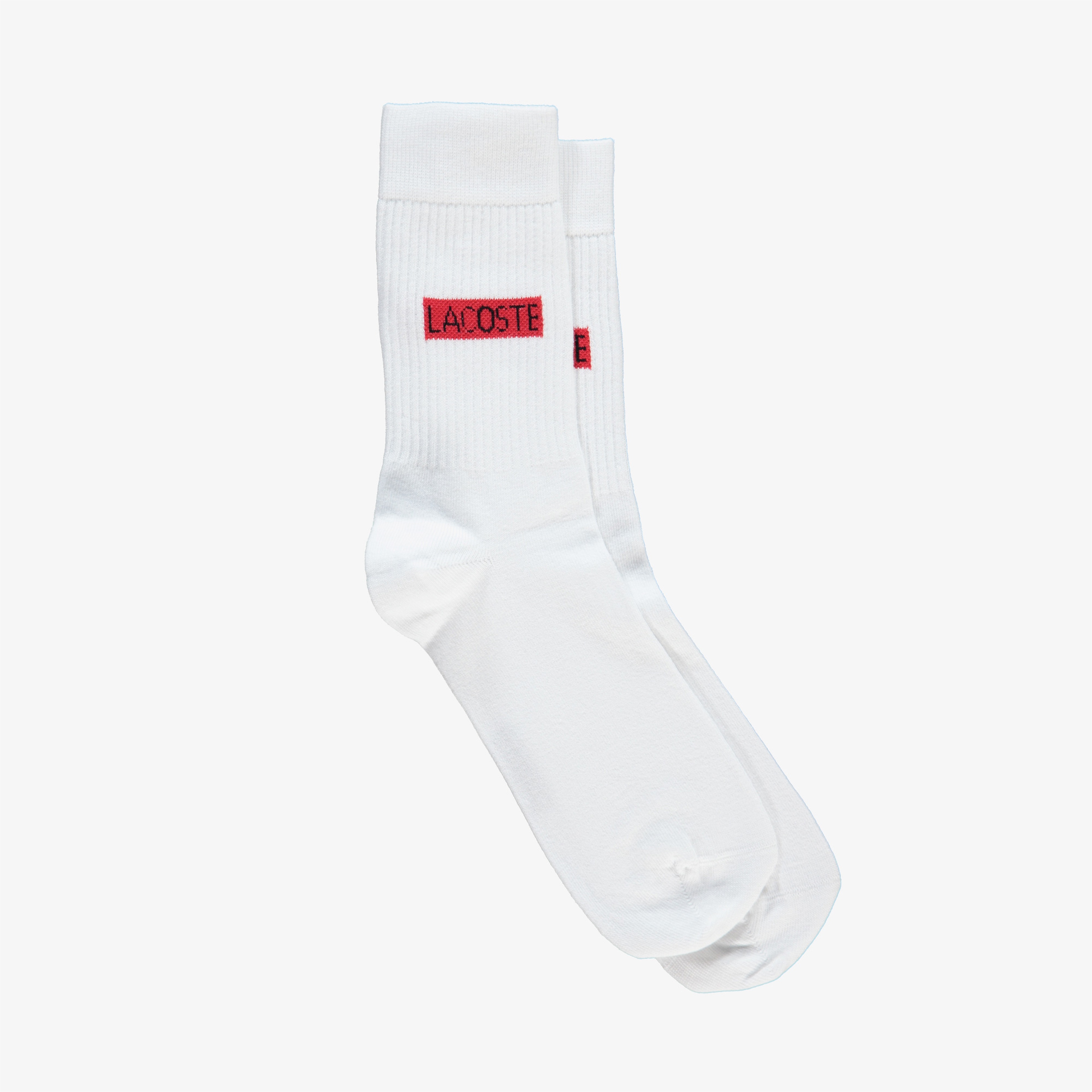 Lacoste Unisex Baskılı Beyaz Çorap