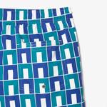 Robert George Erkek Baskılı Mavi Mayo Şort