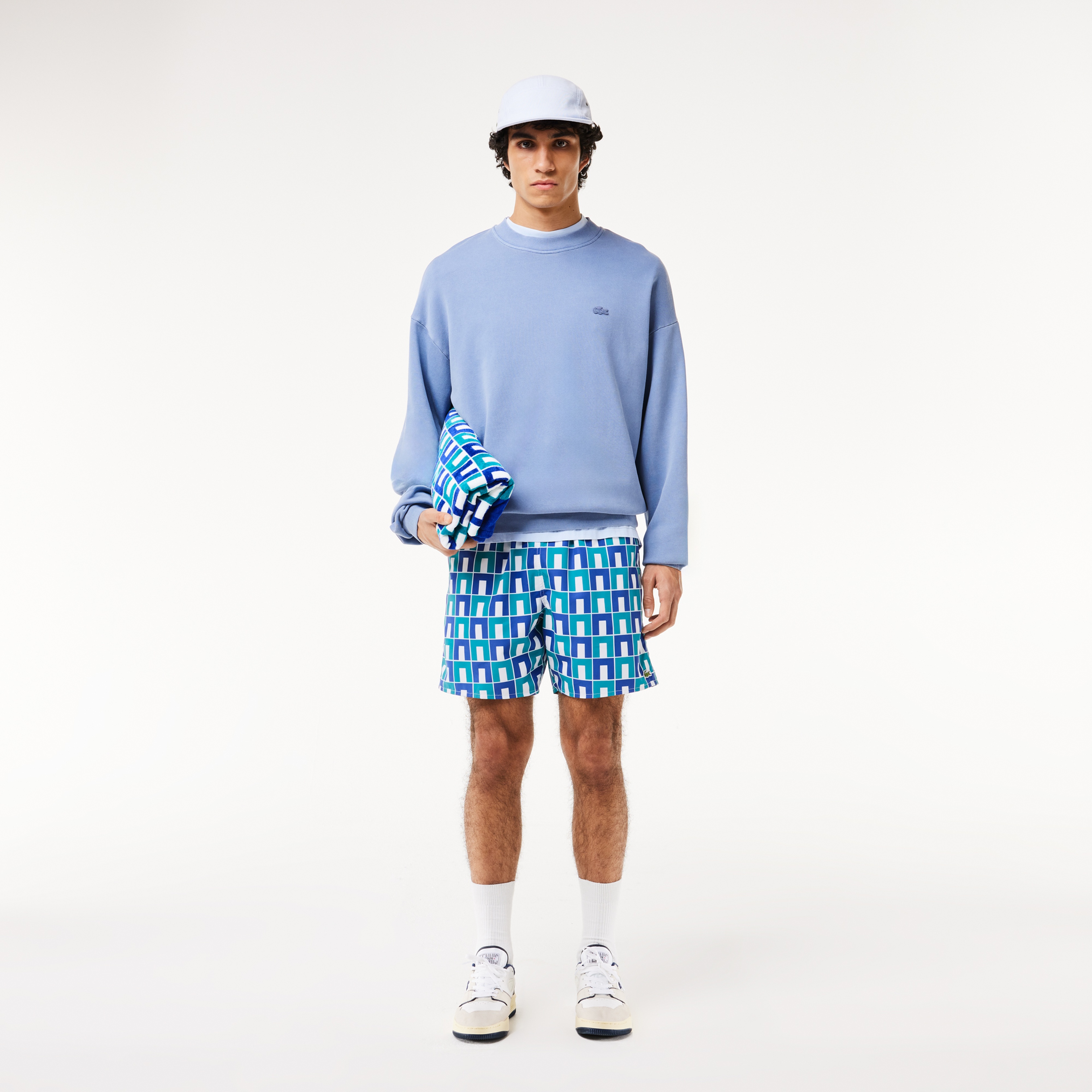 Robert George Erkek Baskılı Mavi Mayo Şort