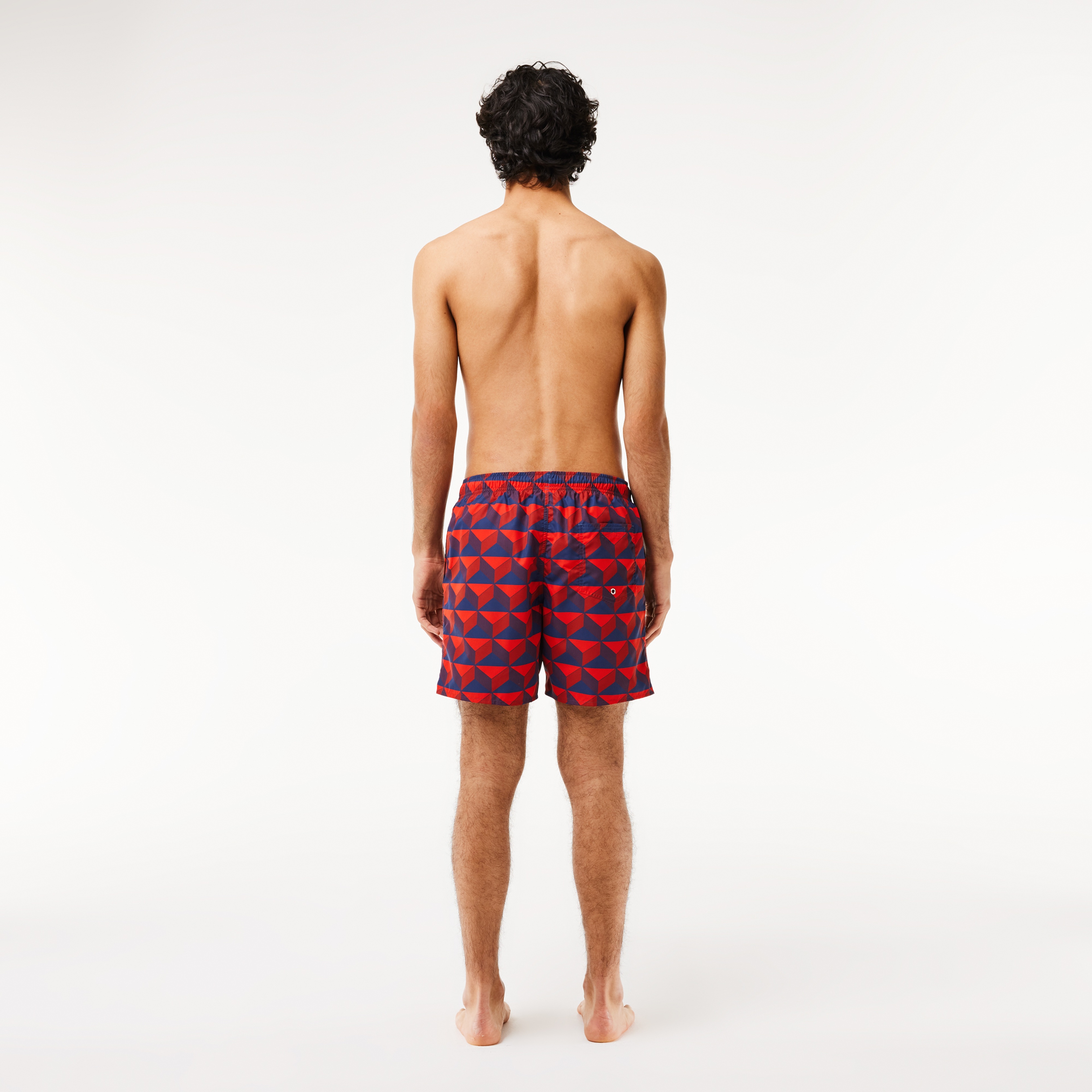 Robert George Erkek Baskılı Bordo Mayo Şort