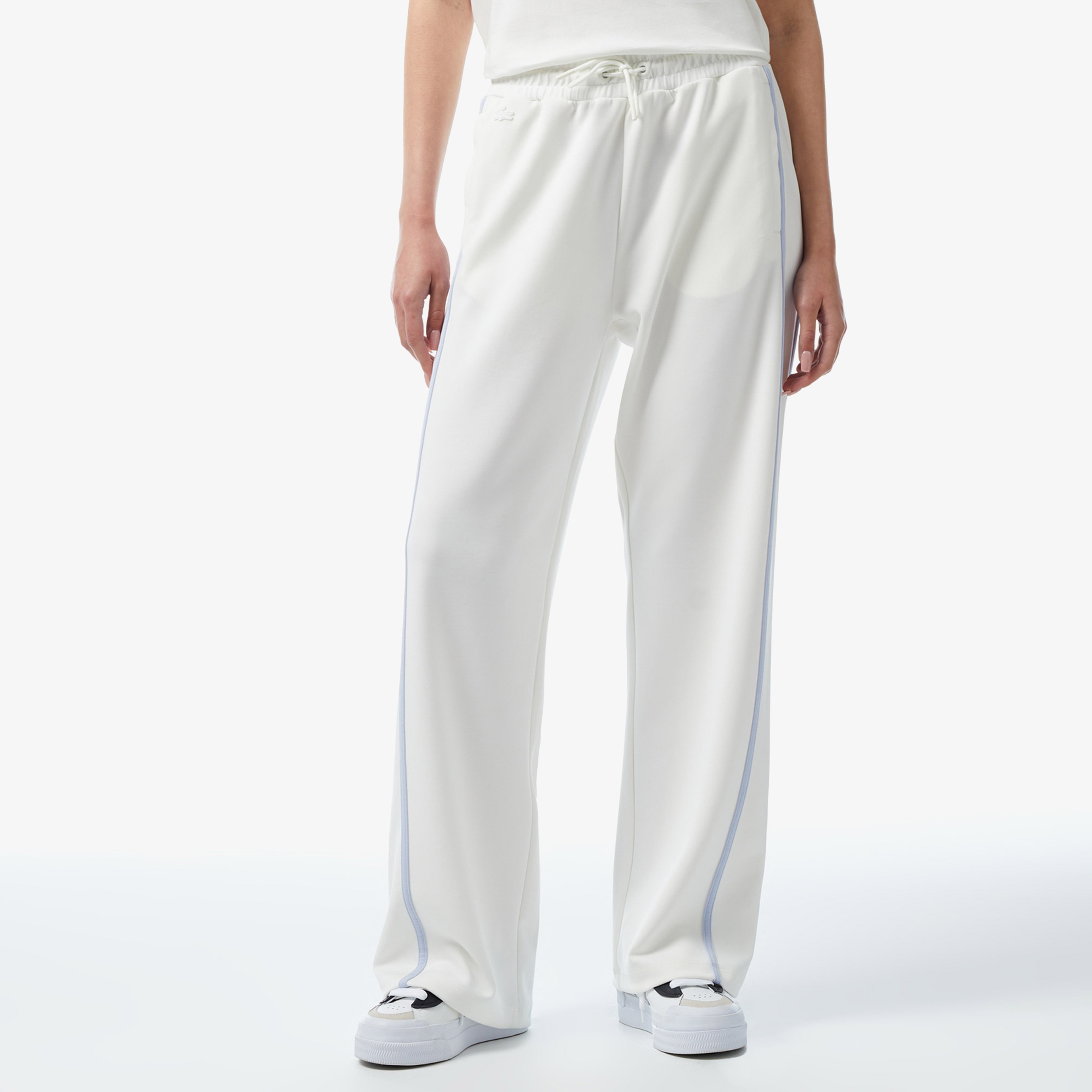 Kadın Flare Fit Beyaz Eşofman Altı