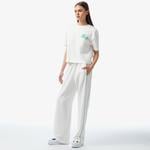 Kadın Flare Fit Beyaz Eşofman Altı