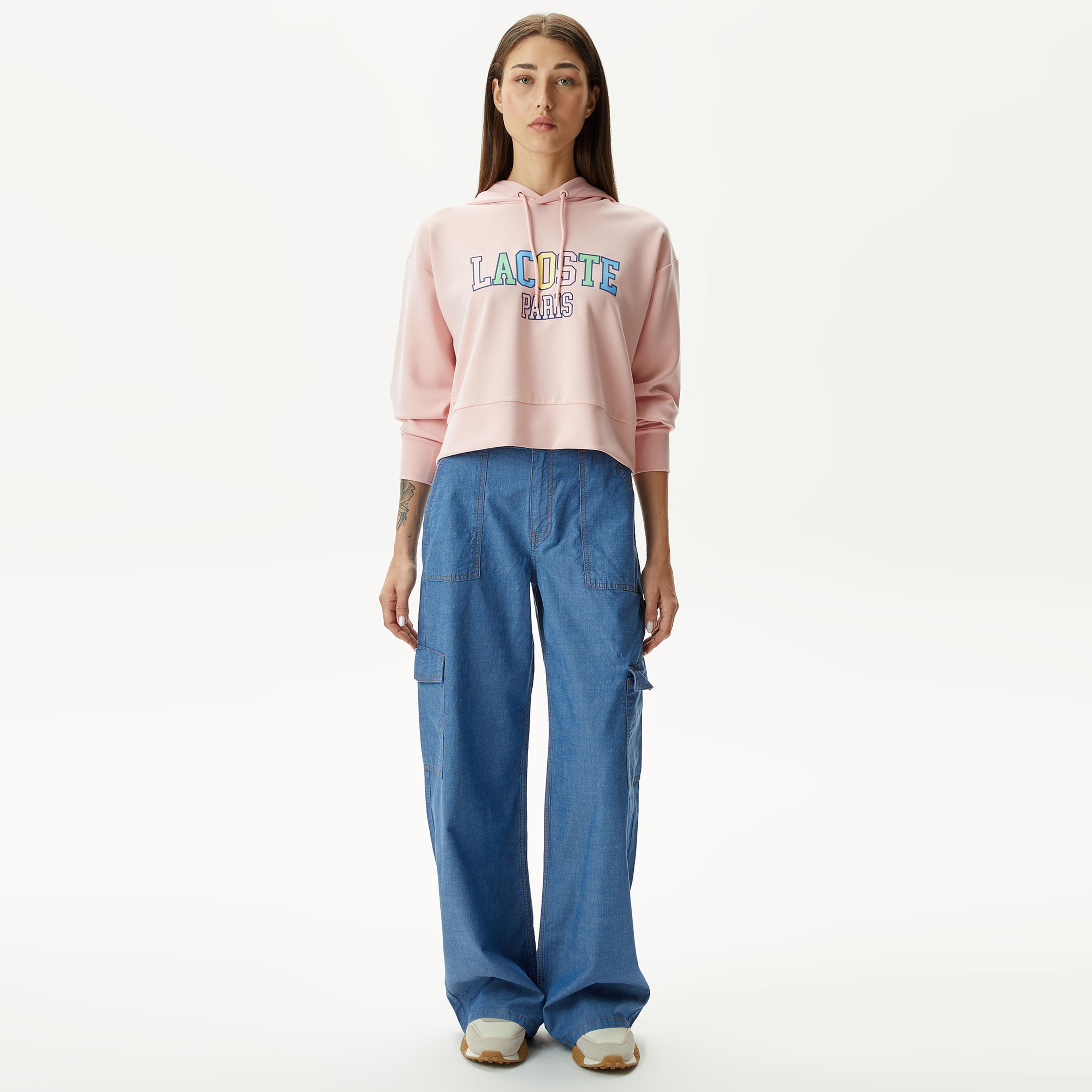 Kadın Loose Fit Mavi Jean Pantolon