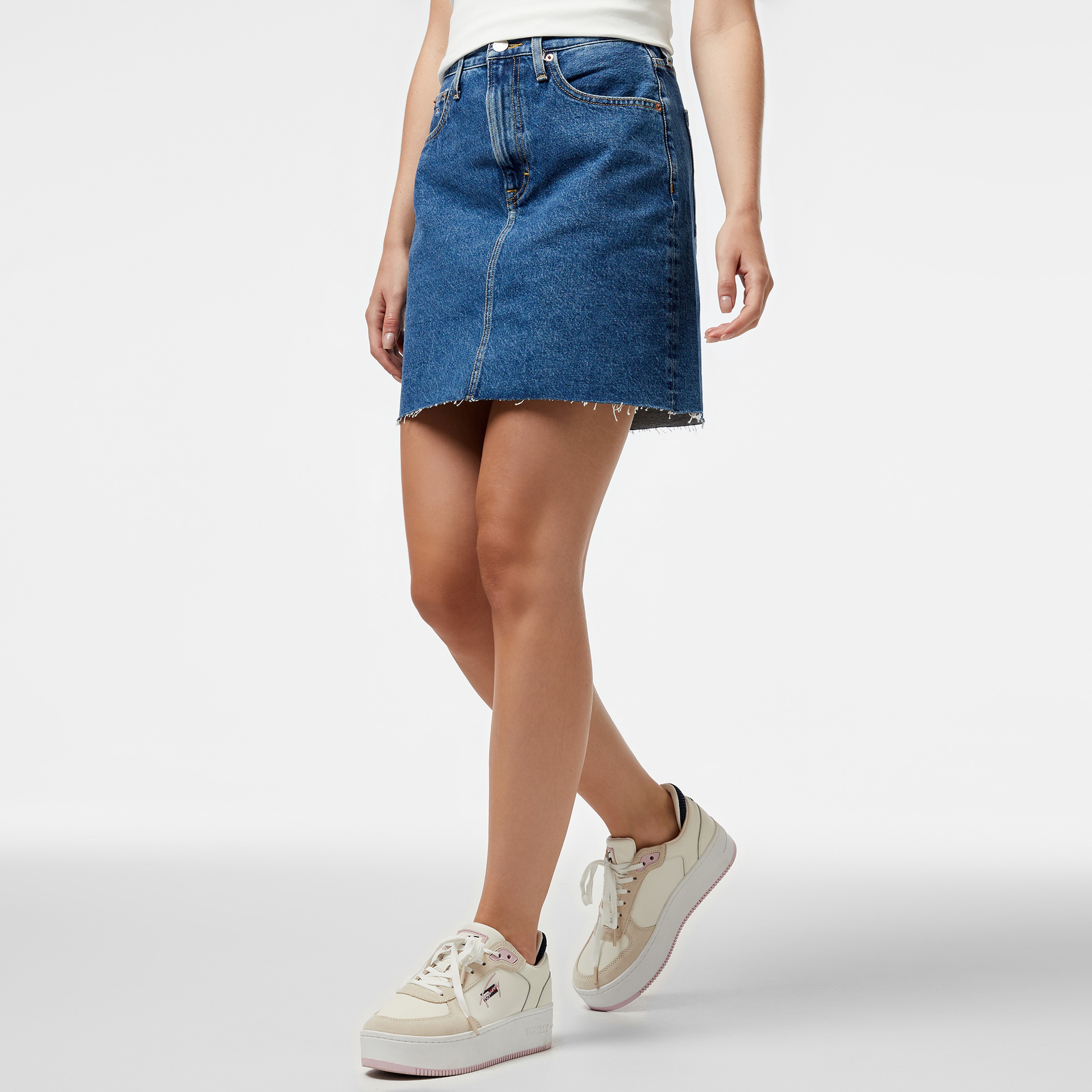 Tommy Hilfiger Kadın Mavi Etek