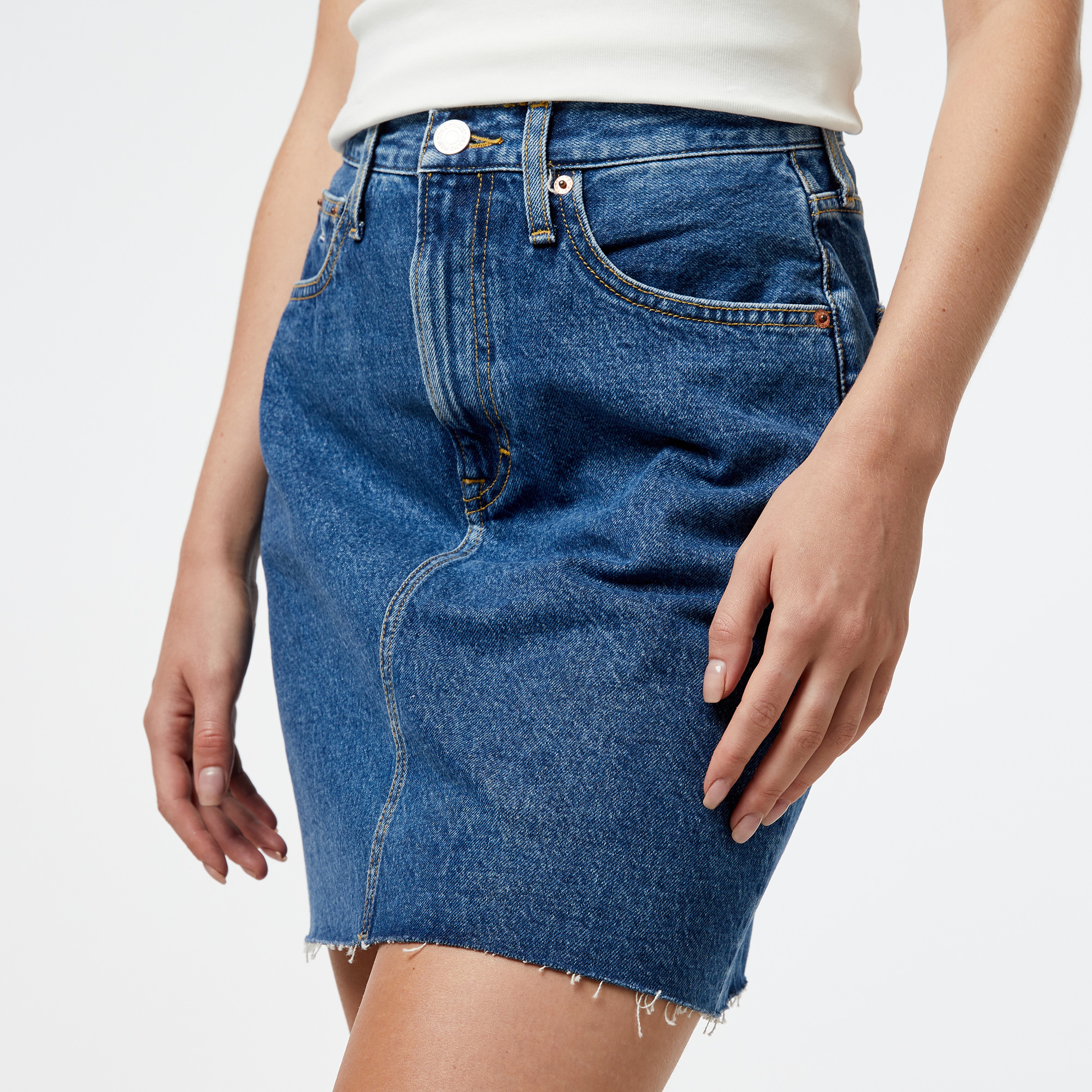 Tommy Hilfiger Kadın Mavi Etek