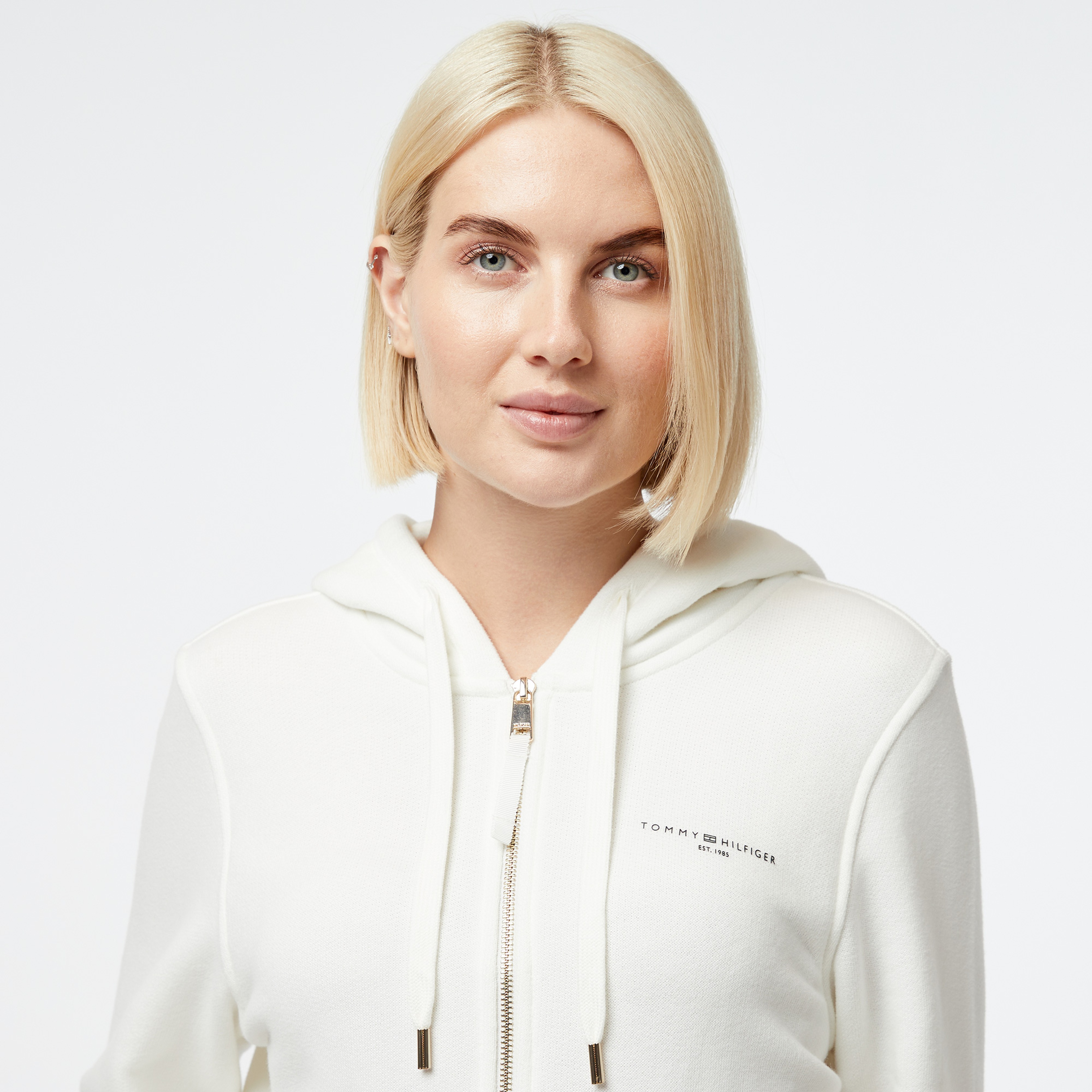 Tommy Hilfiger Kadın Beyaz Sweatshirt