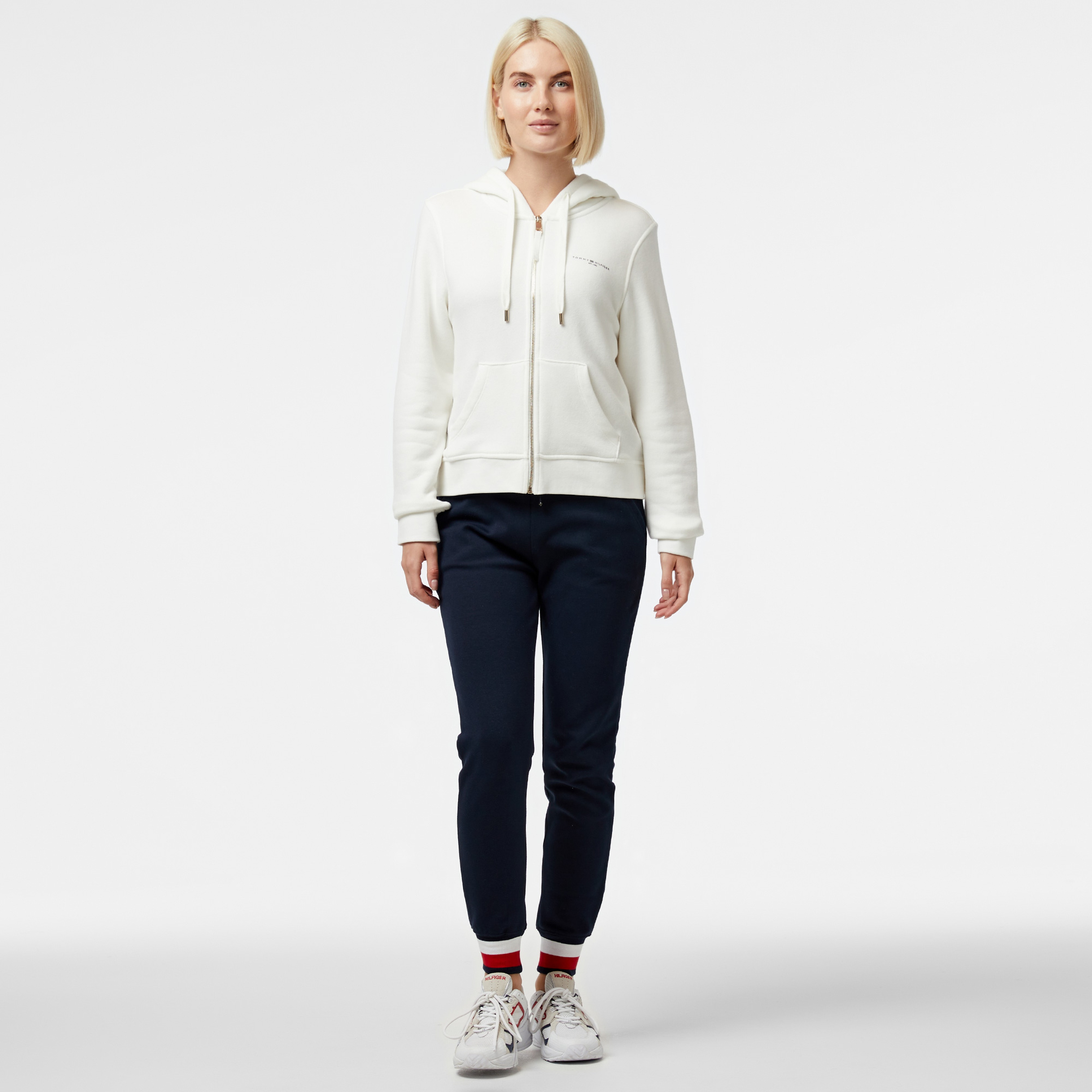 Tommy Hilfiger Kadın Beyaz Sweatshirt