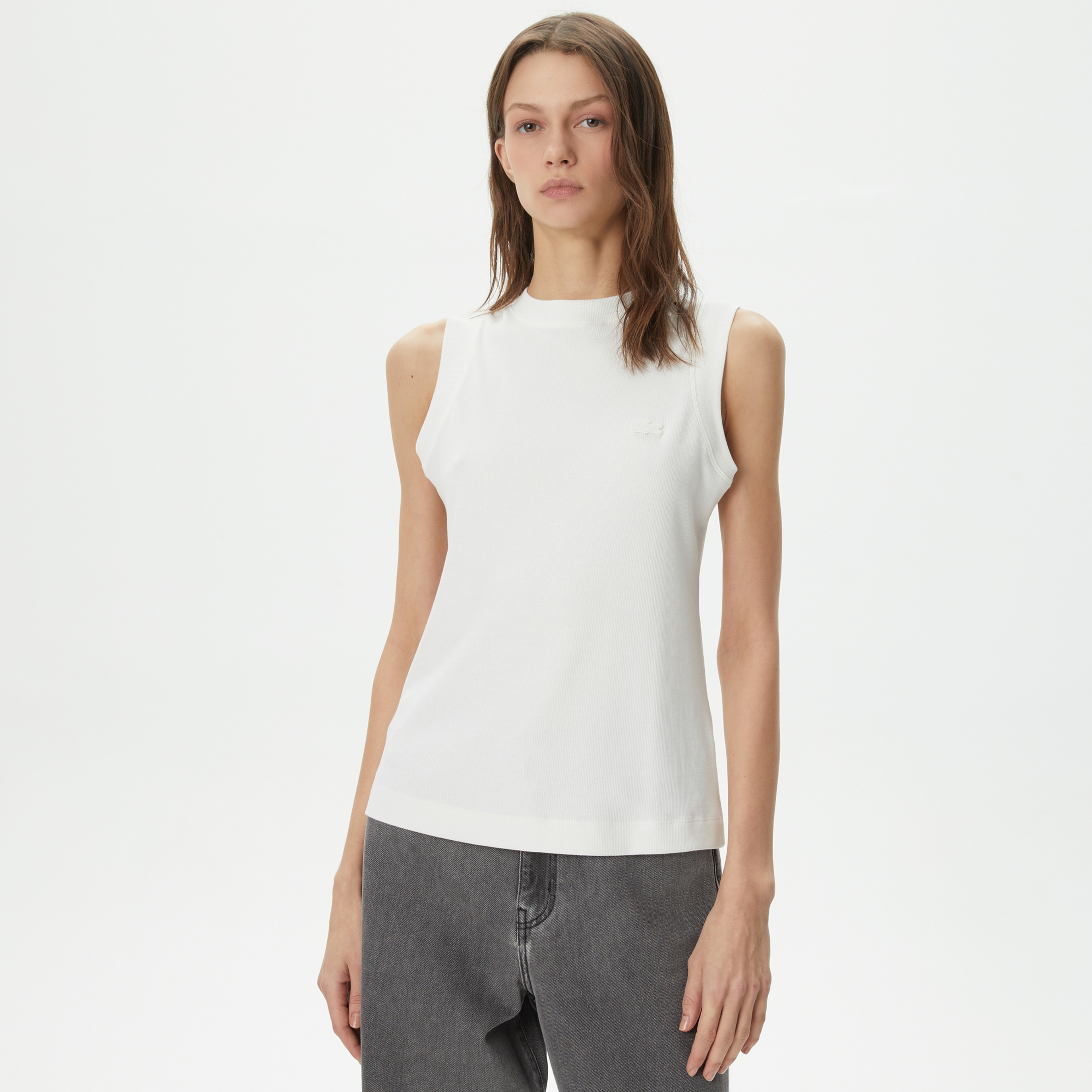 Lacoste Kadın Beyaz Atlet