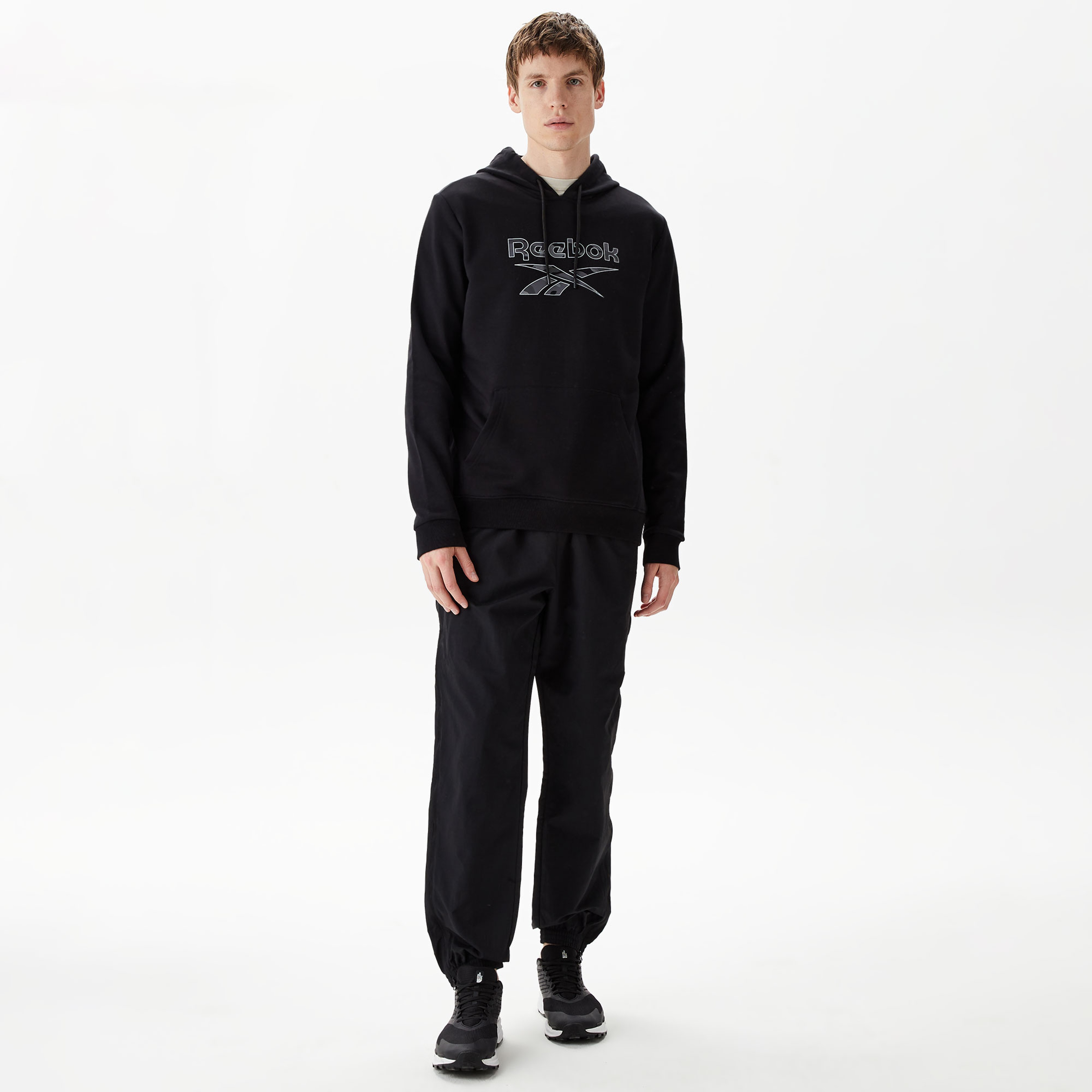 Reebok Ri Motion Camo Erkek Siyah Sweatshirt