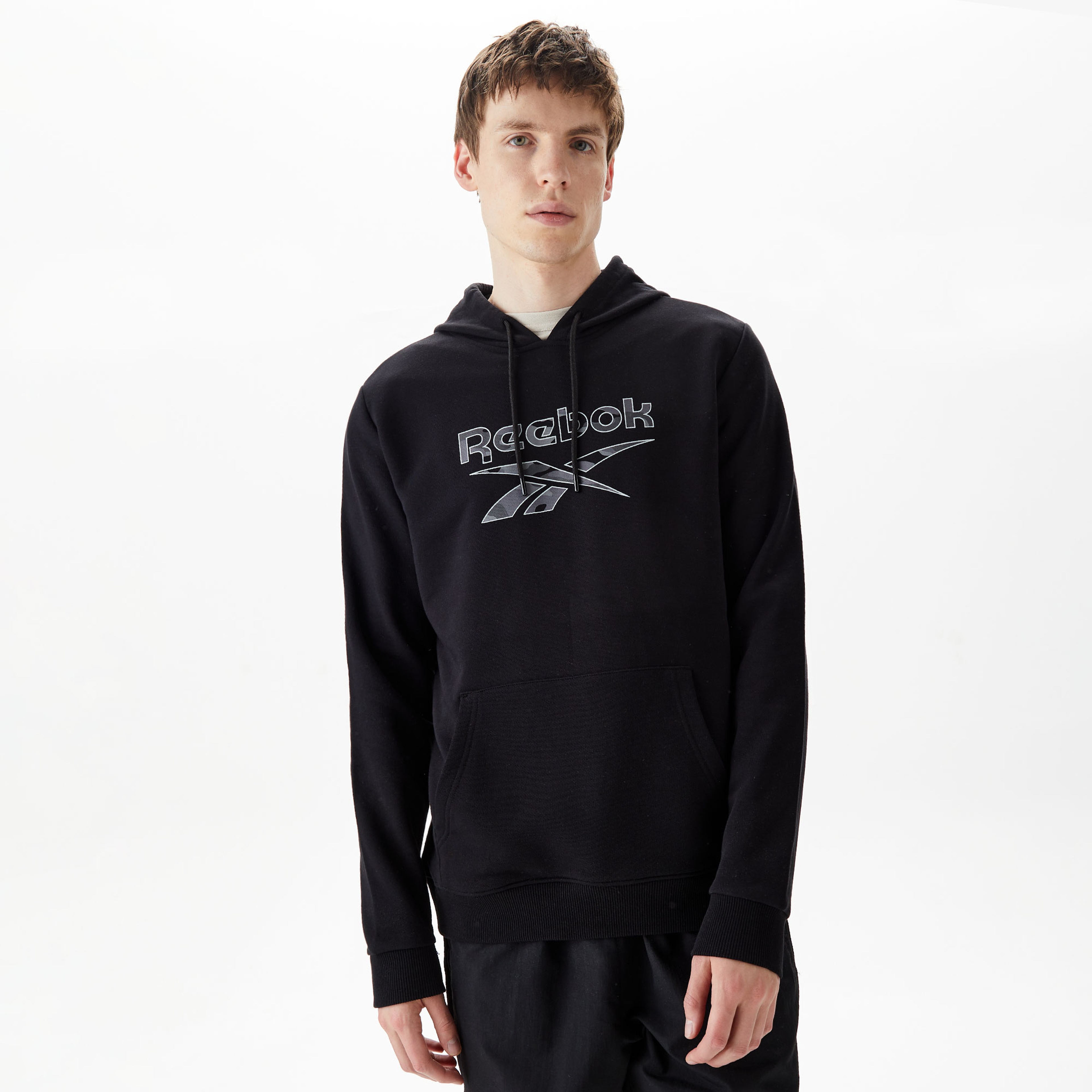 Reebok Ri Motion Camo Erkek Siyah Sweatshirt