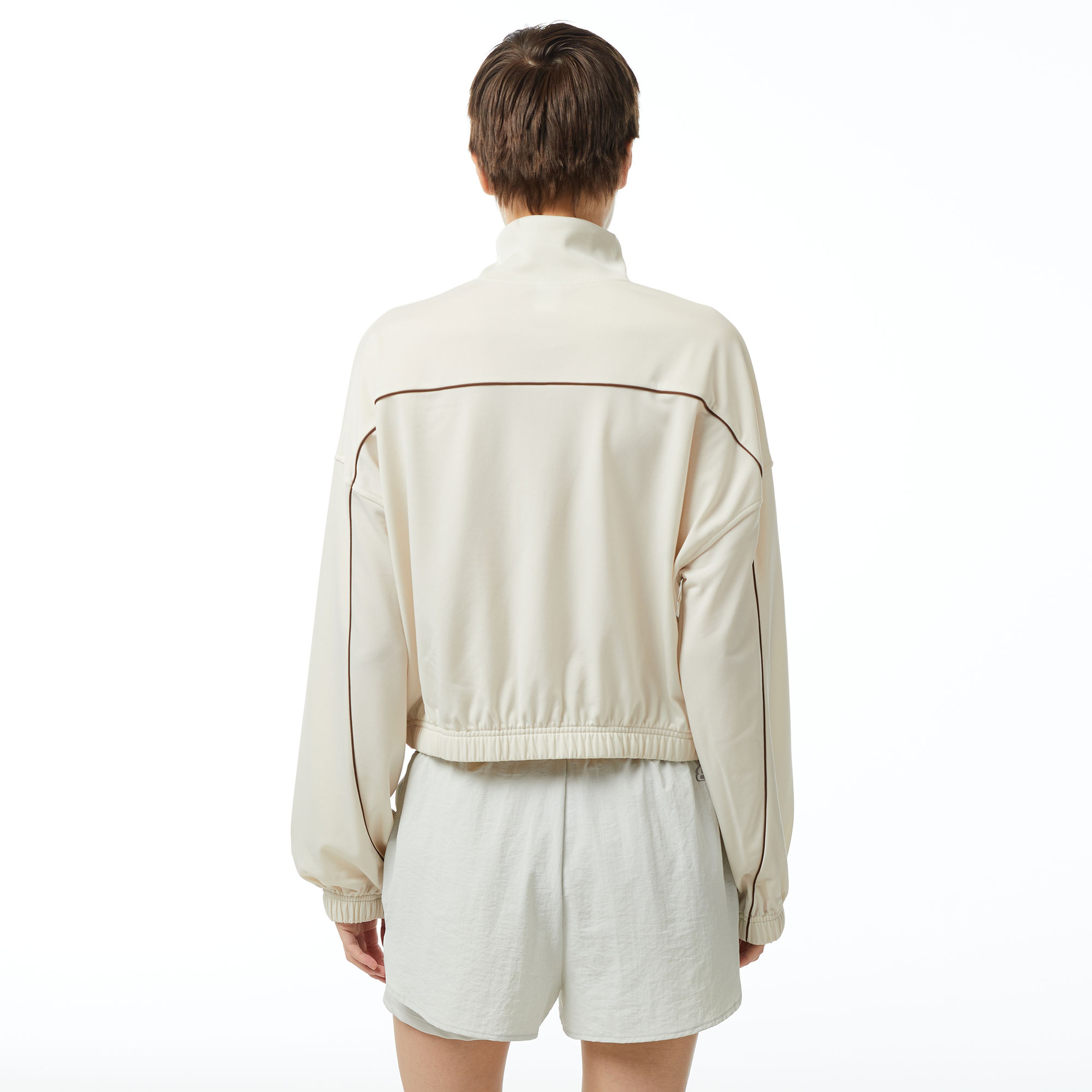 Reebok Cl Cs Bball Kadın Bej Eşofman Üstü