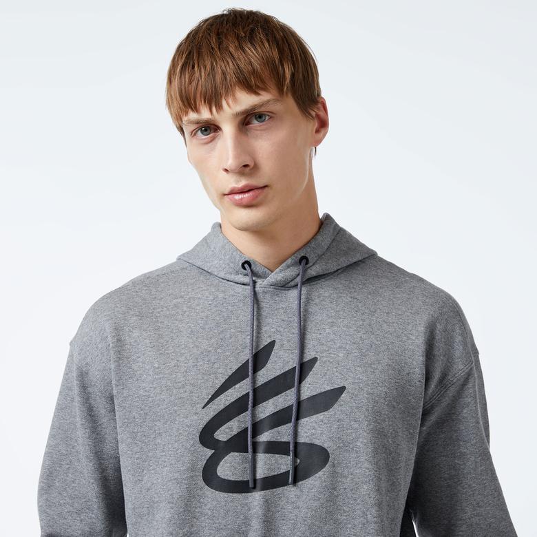 Under Armour Curry Splash Erkek Gri Hoodie