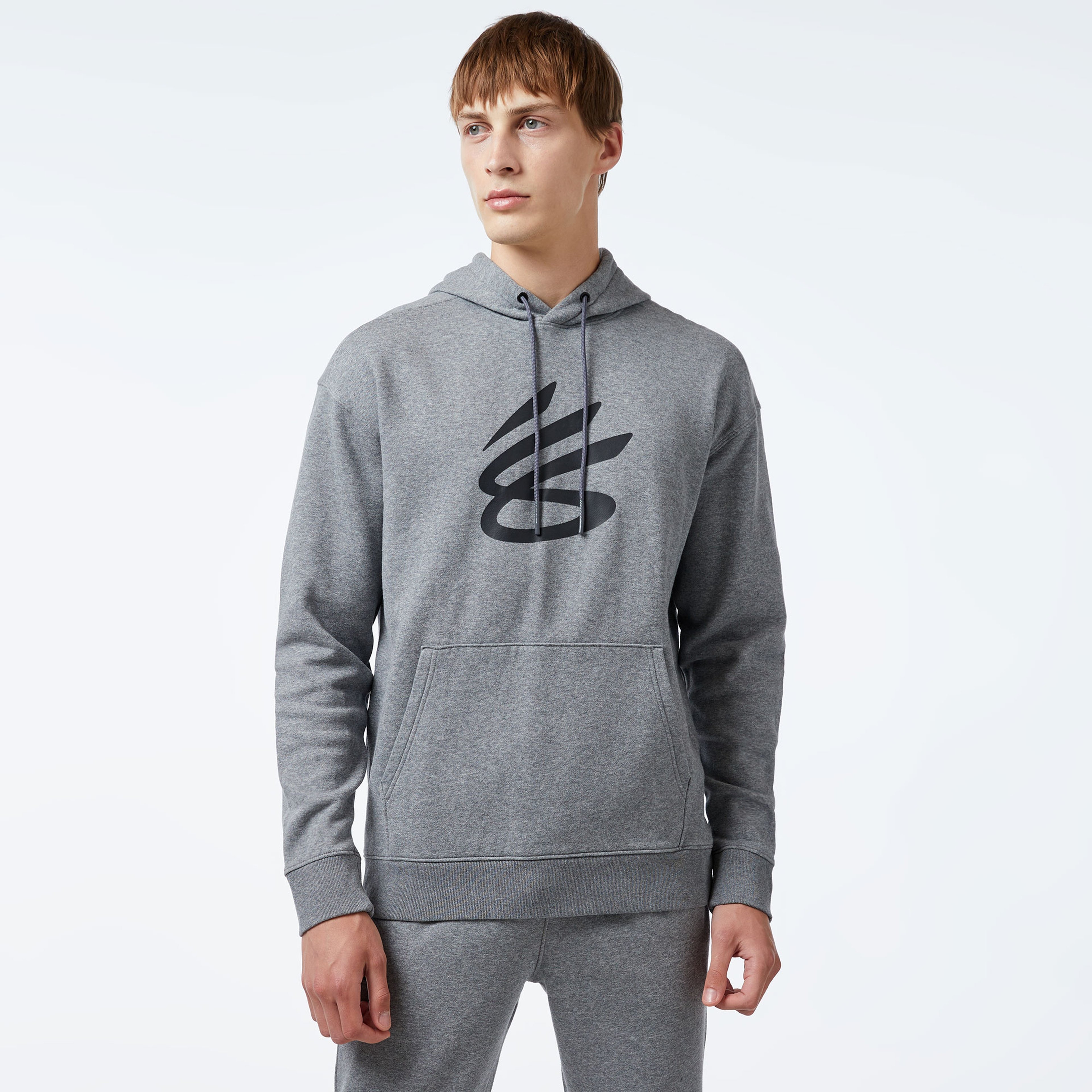Under Armour Curry Splash Erkek Gri Hoodie