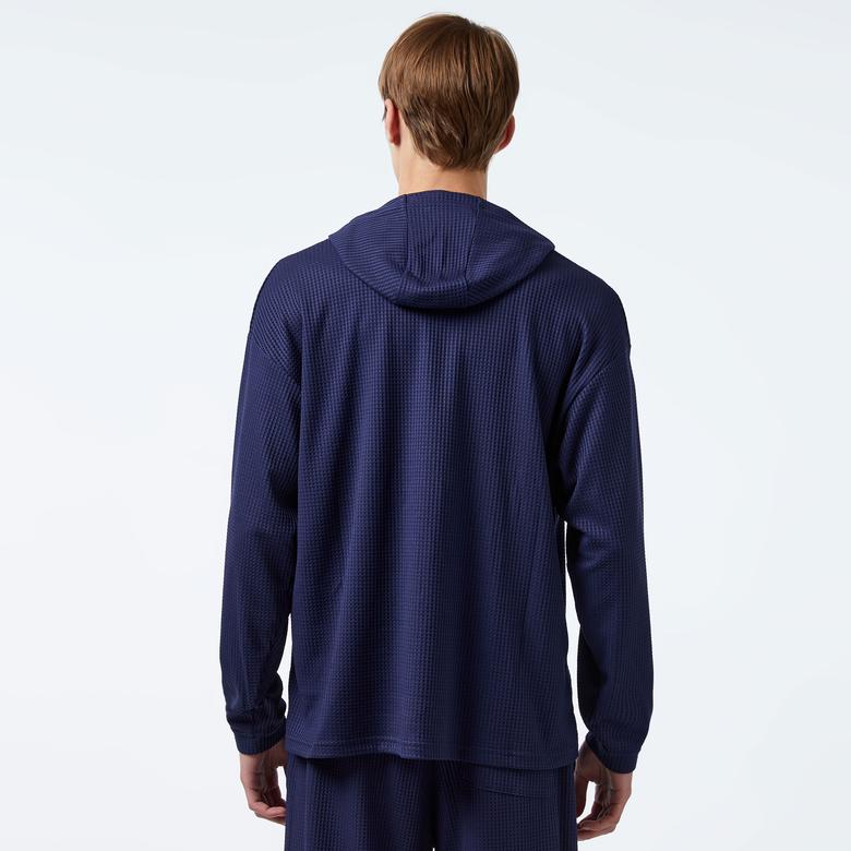 Under Armour Rival Waffle Erkek Lacivert Hoodie