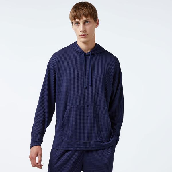 Under Armour Rival Waffle Erkek Lacivert Hoodie